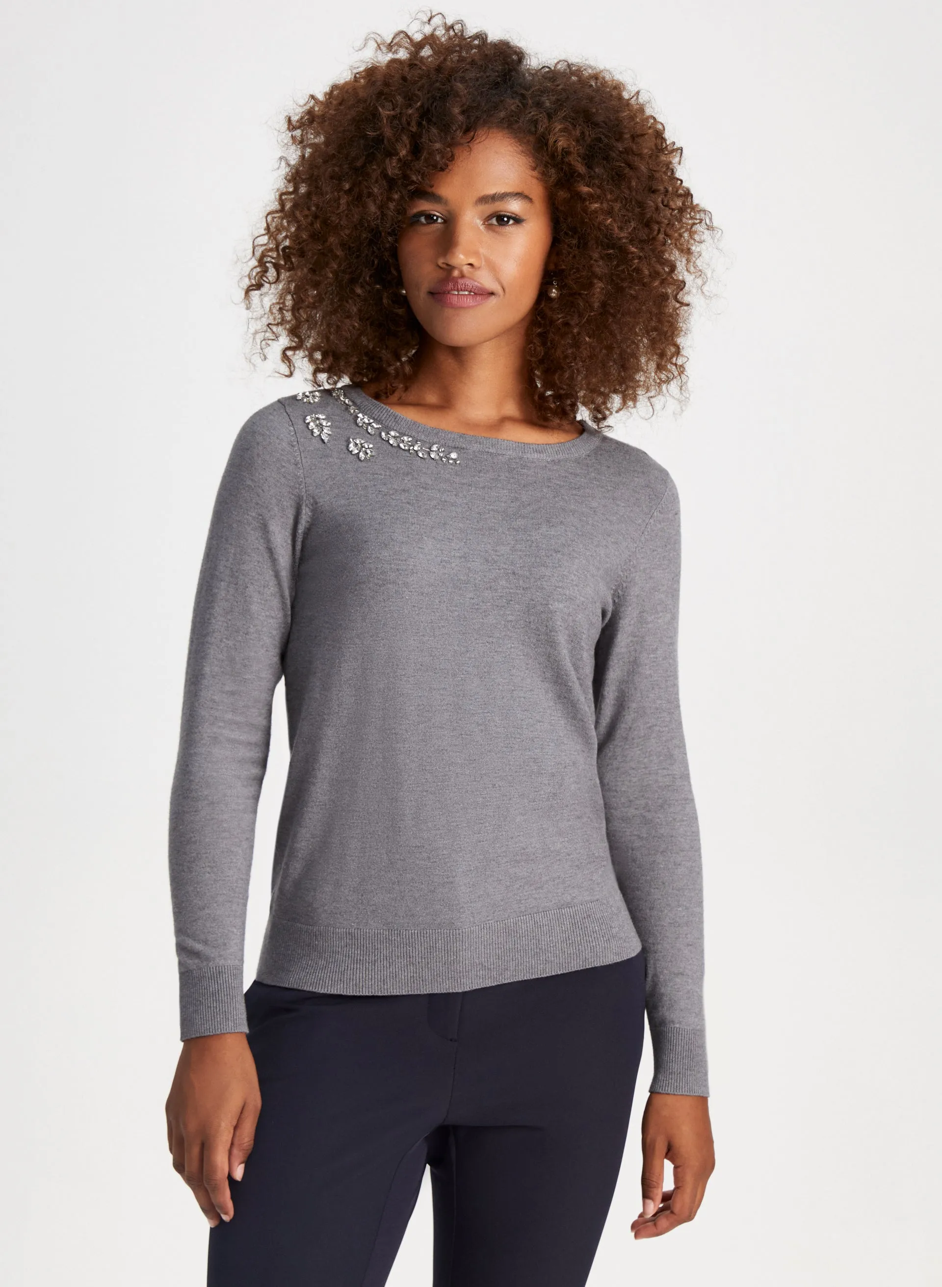 Rhinestone Appliqué Sweater sold by Laura product image thumbnail 5