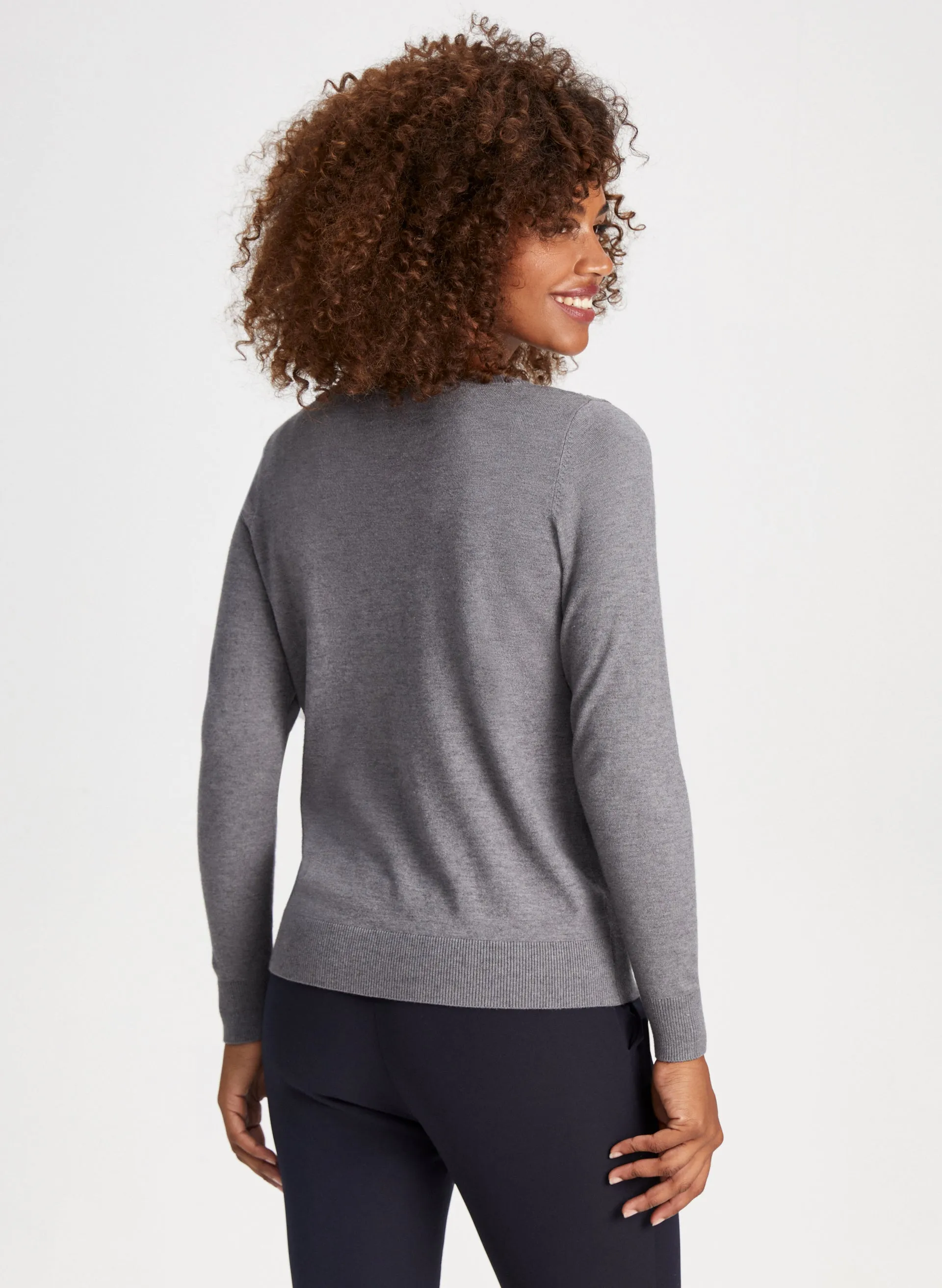 Rhinestone Appliqué Sweater sold by Laura product image thumbnail 4