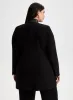 Vegan Leather Detail Redingote Jacket sold by Laura