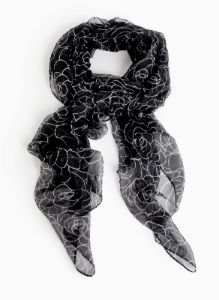 Abstract Floral Print Scarf sold by Laura