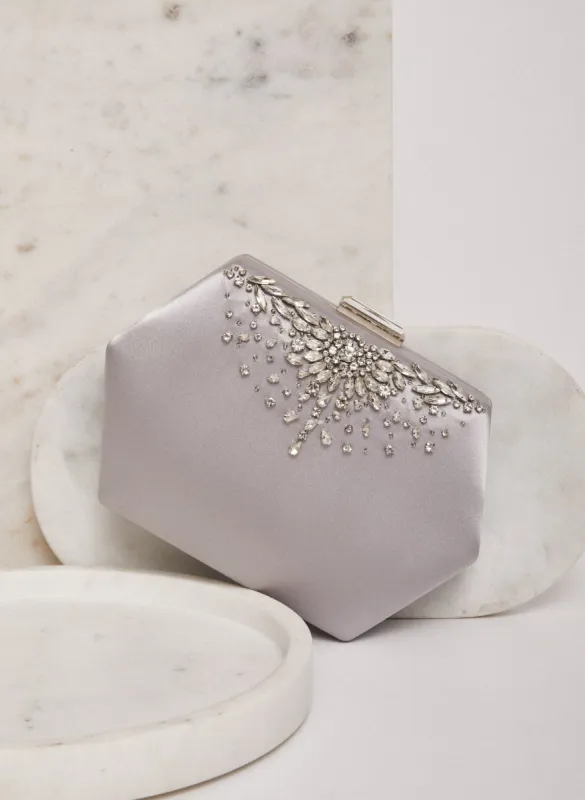 Crystal Detail Evening Clutch sold by Laura