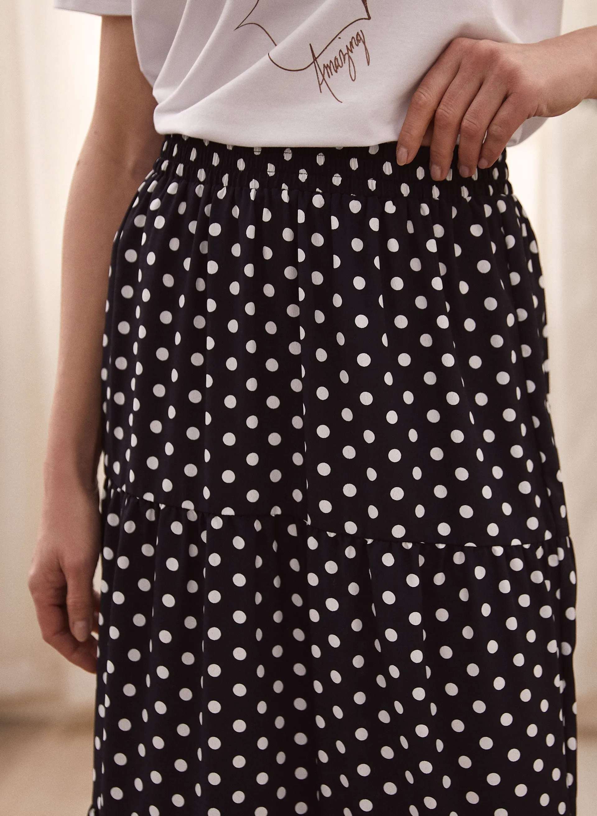 Polka Dot Print Skirt sold by Laura product image thumbnail 4