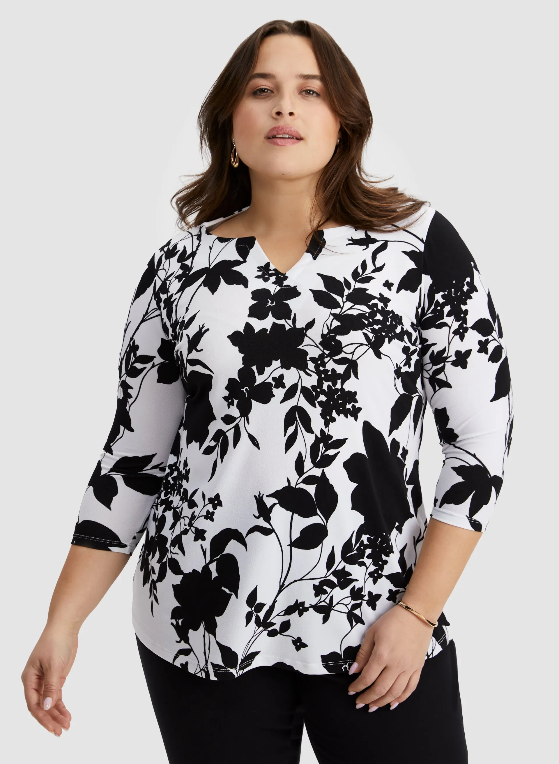 Leaf Print Top sold by Laura product image thumbnail 5