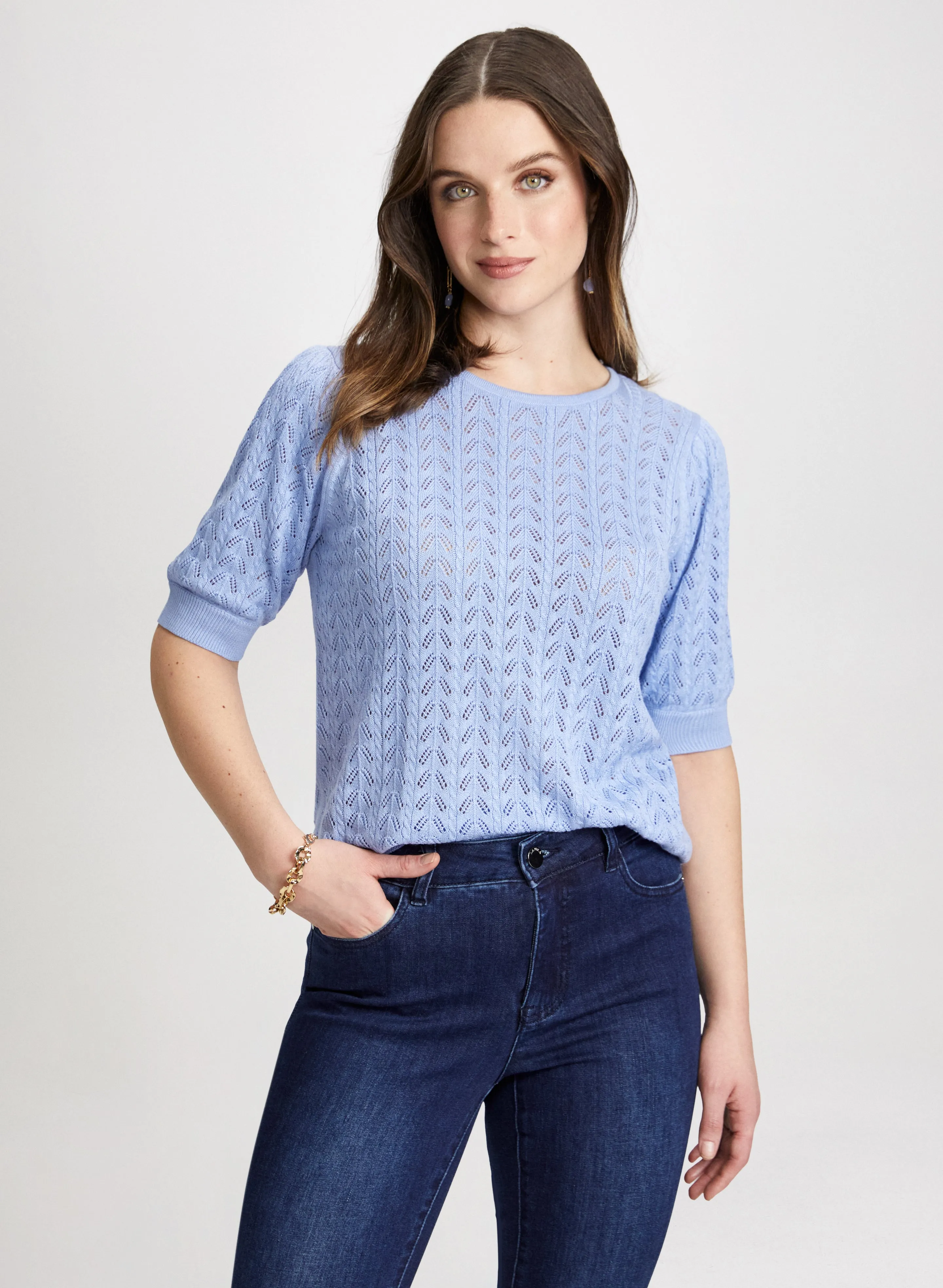 Crew-Neck Knit Pullover sold by Laura