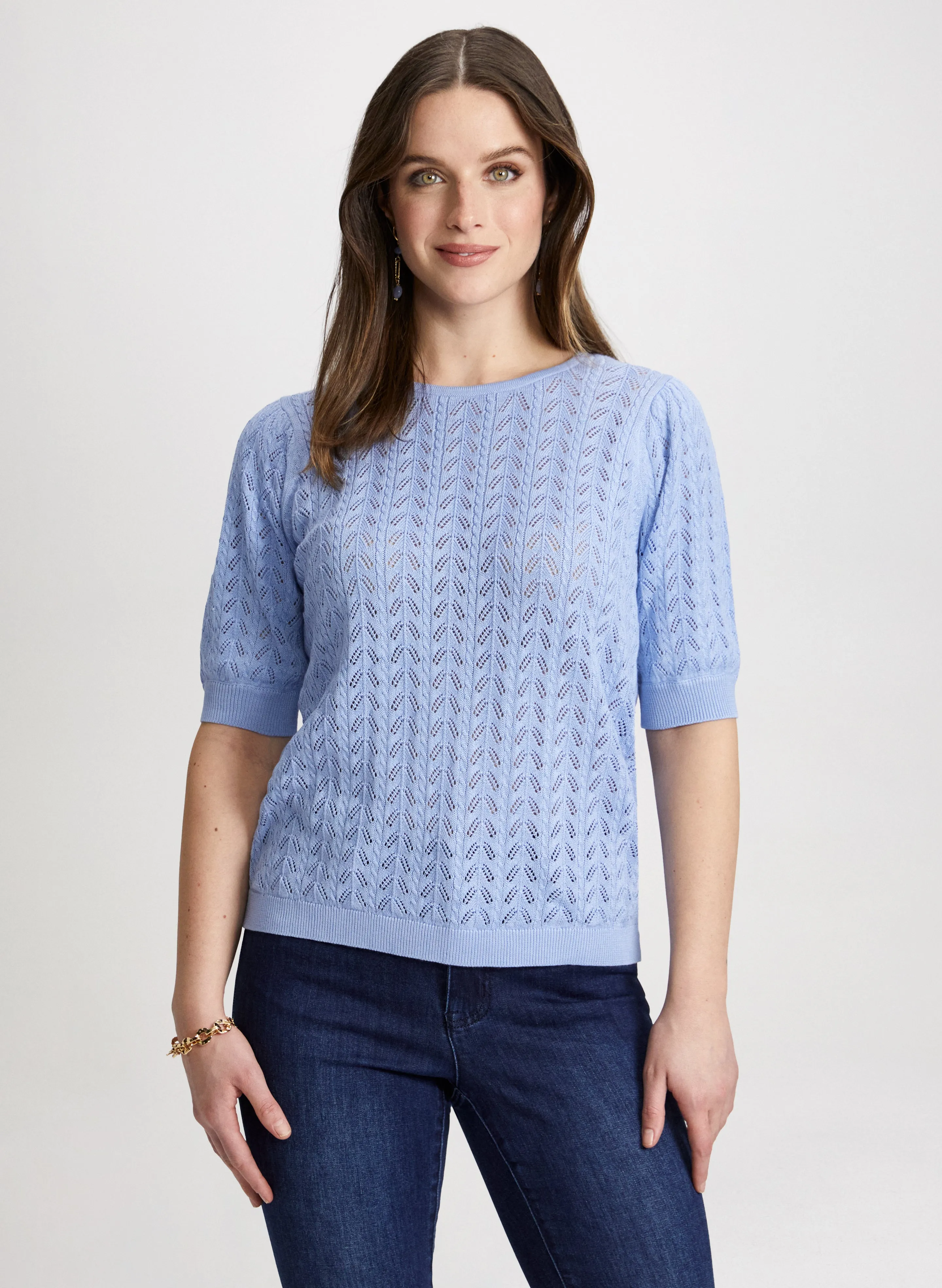 Crew-Neck Knit Pullover sold by Laura product image thumbnail 5