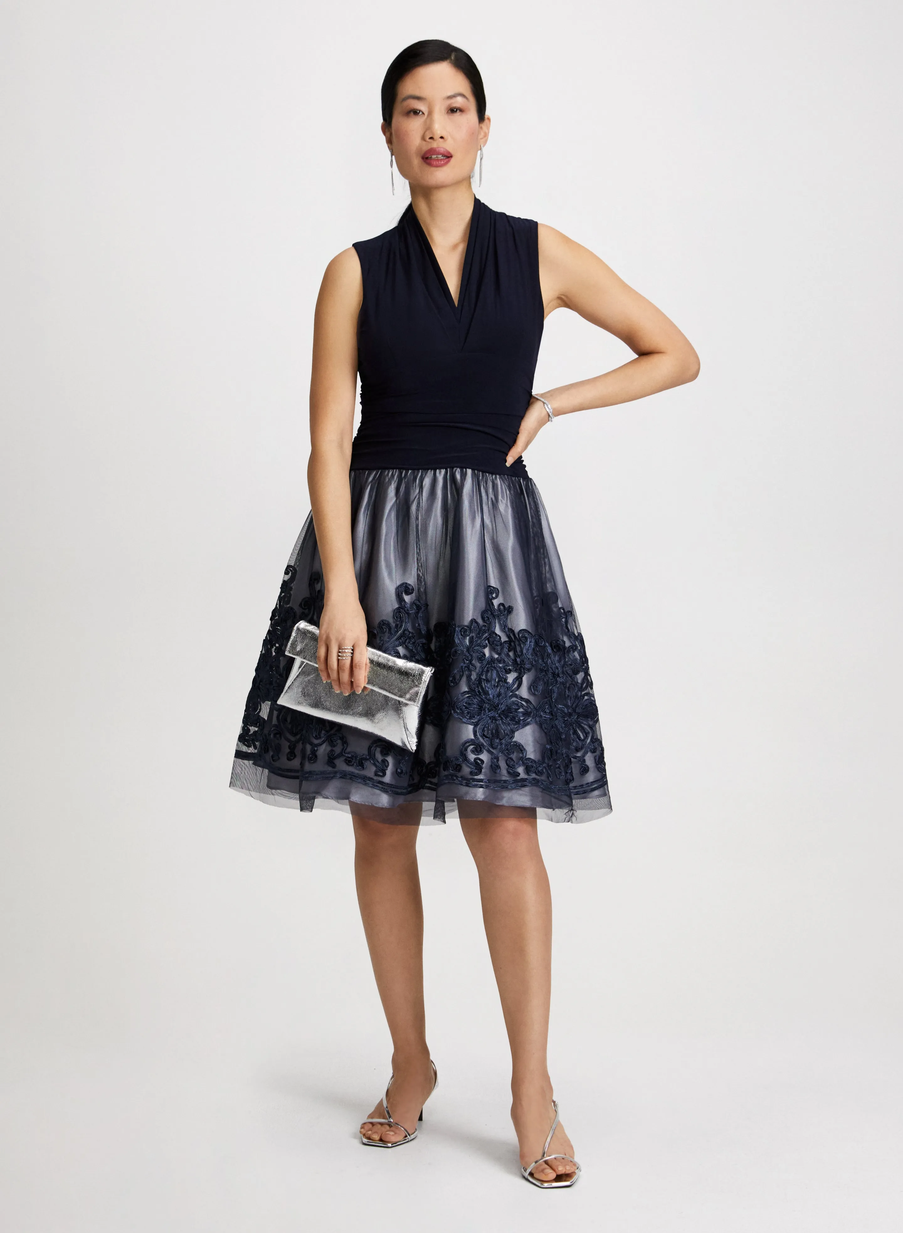 Embroidered A-Line Dress sold by Laura