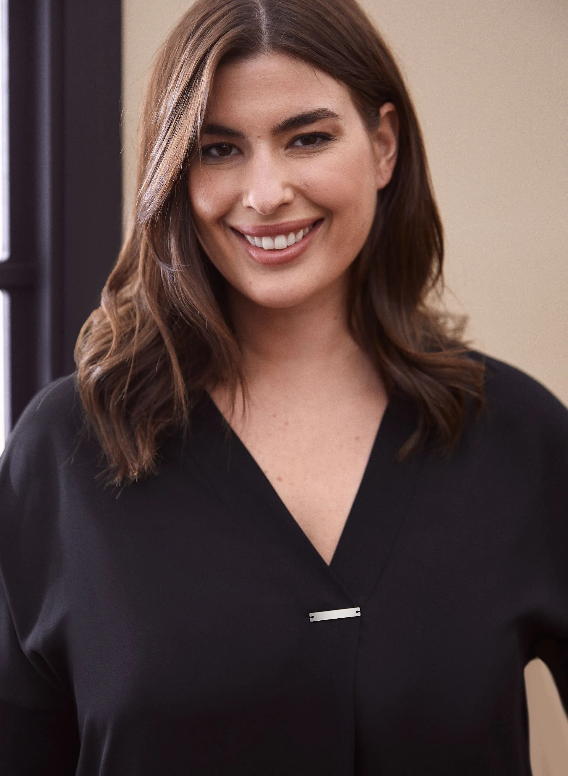 Long Sleeve V-Neck Blouse sold by Laura product image thumbnail 2