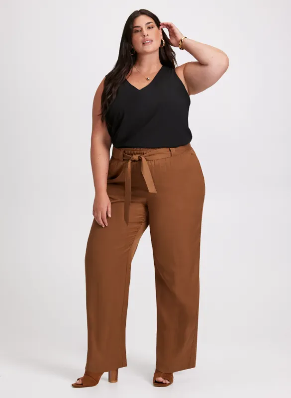 V-Neck Blouse & Wide Leg Pants sold by Laura