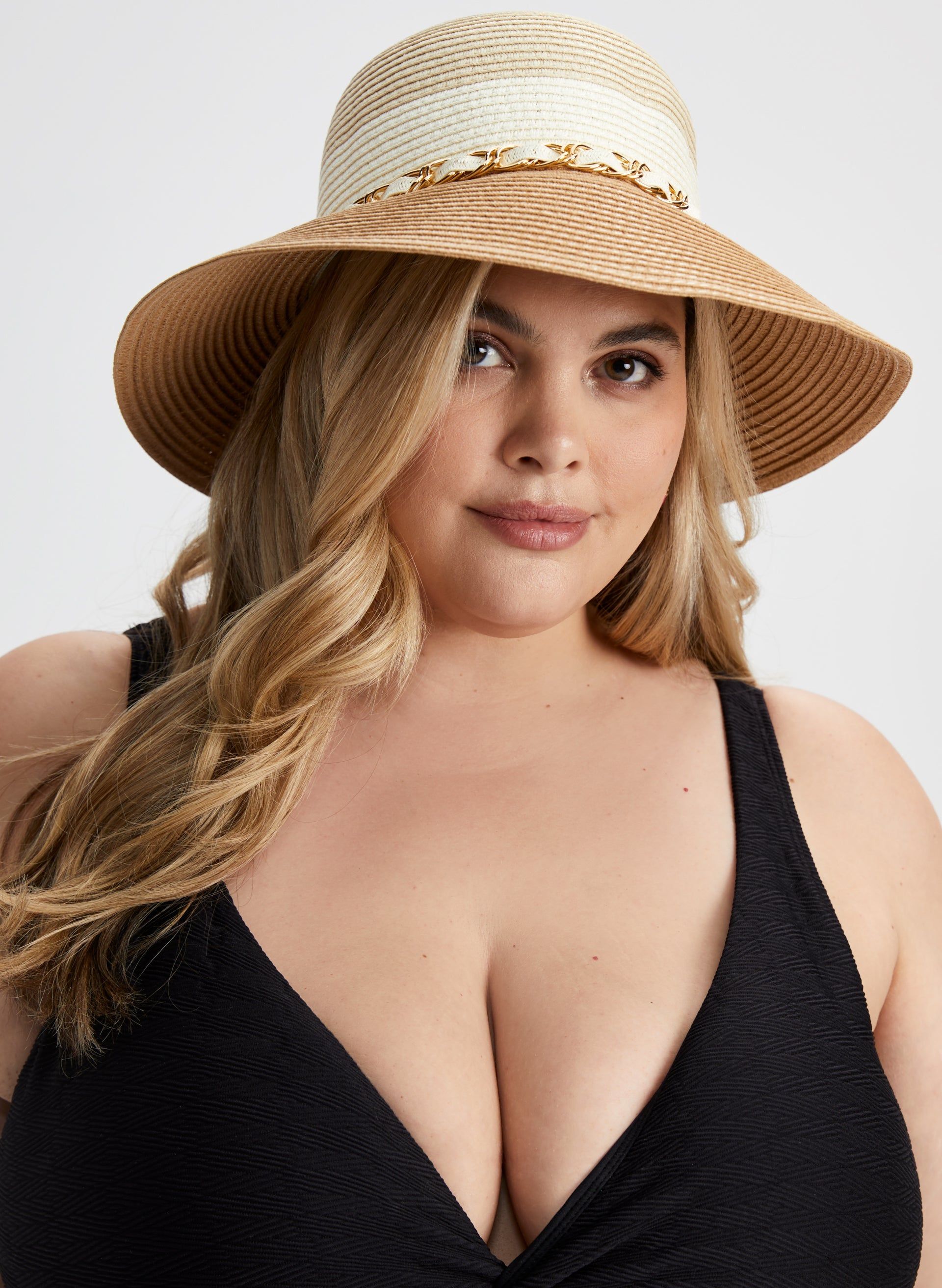 Colour Block Straw Hat sold by Laura product image thumbnail 3