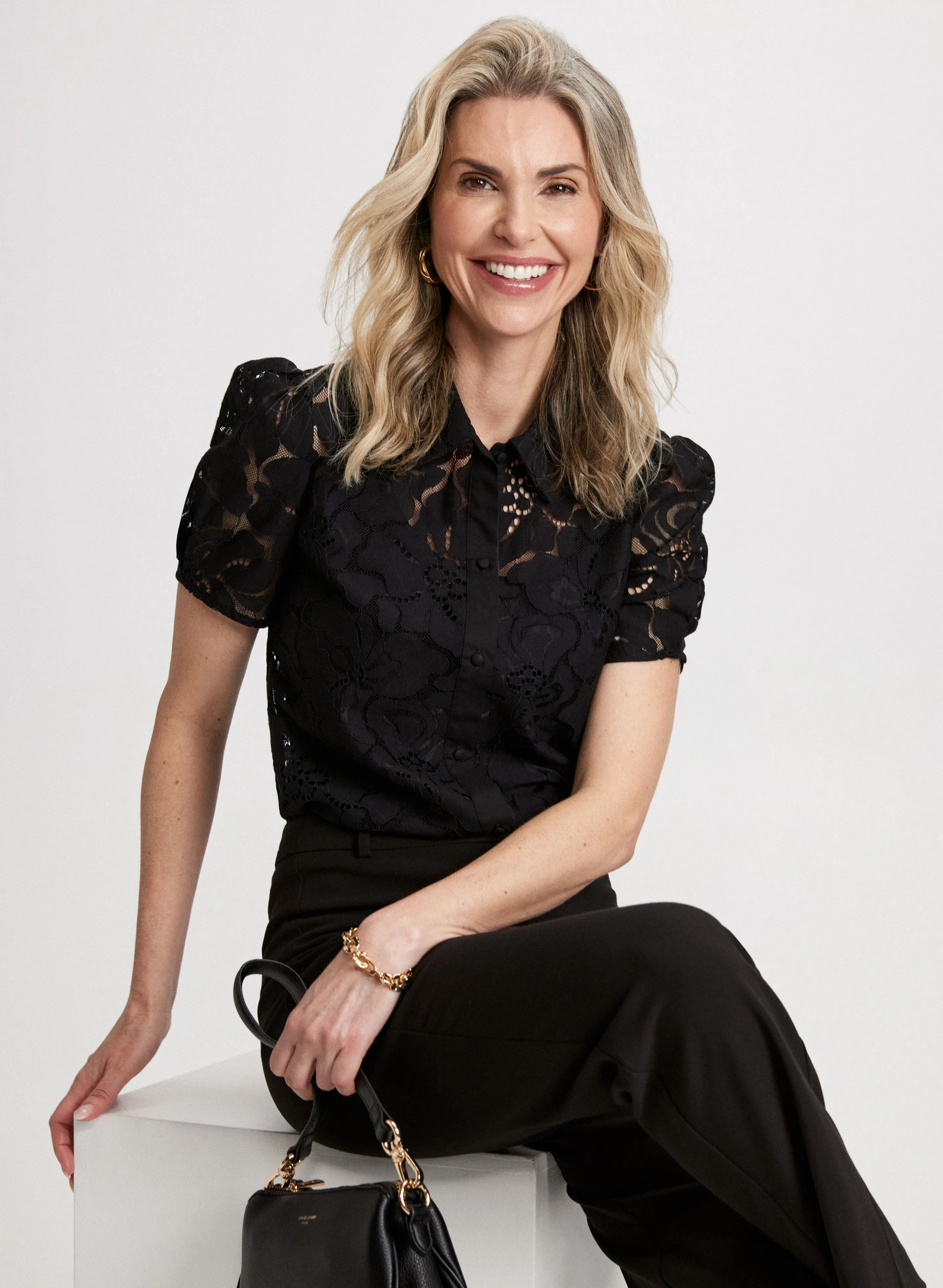 Puff Sleeve Lace Blouse sold by Laura product image thumbnail 4