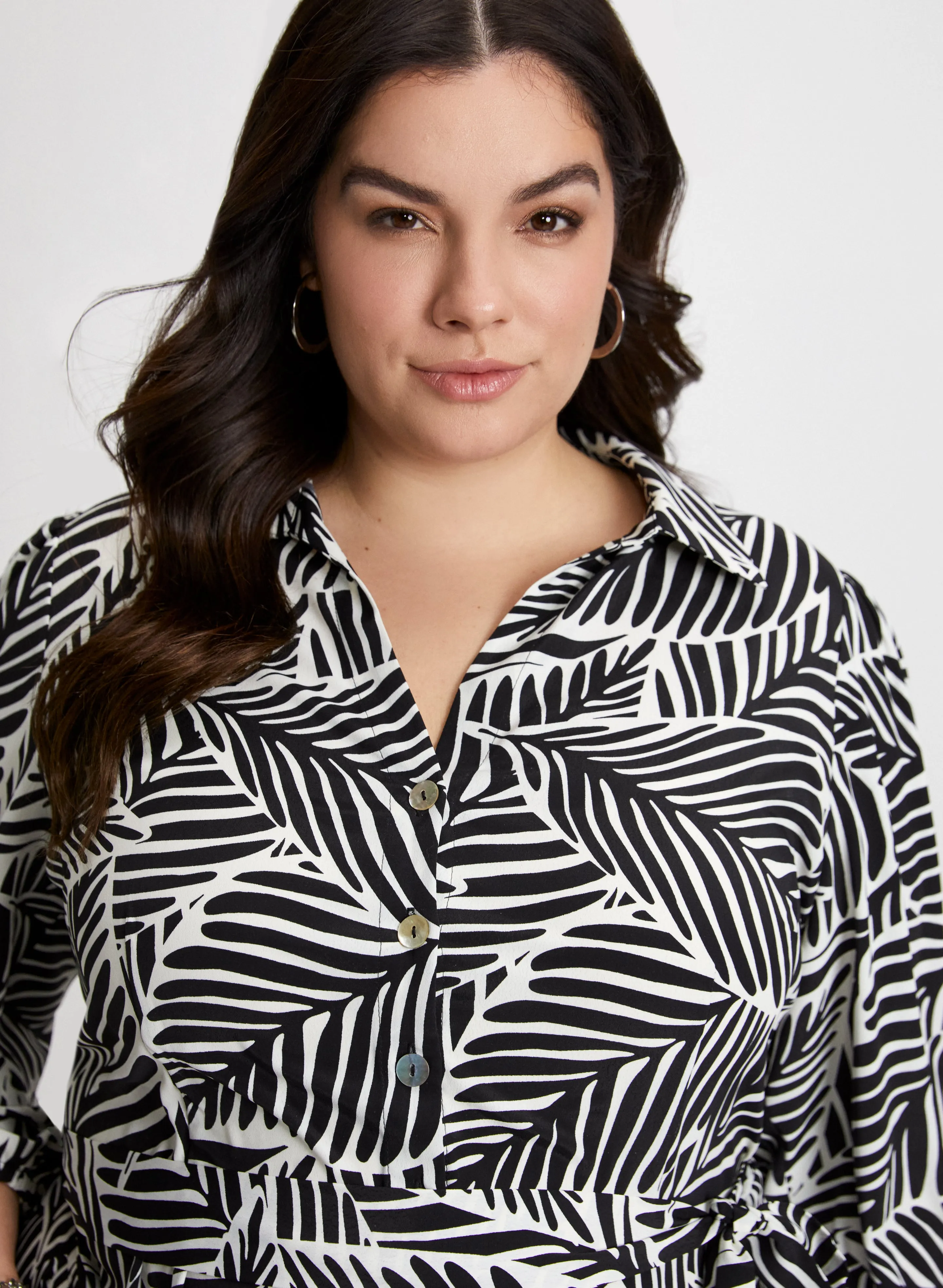 Leaf Print Midi Dress sold by Laura product image thumbnail 5