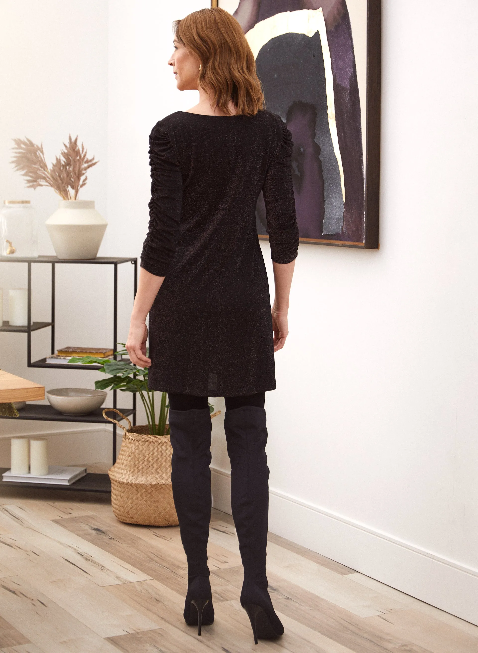 Glitter Knit Cocktail Dress sold by Laura product image thumbnail 2