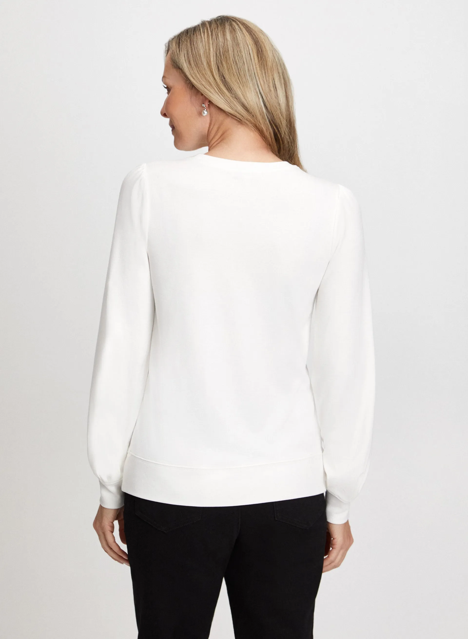 Pearl Detail Long Sleeve Pullover sold by Laura product image thumbnail 4
