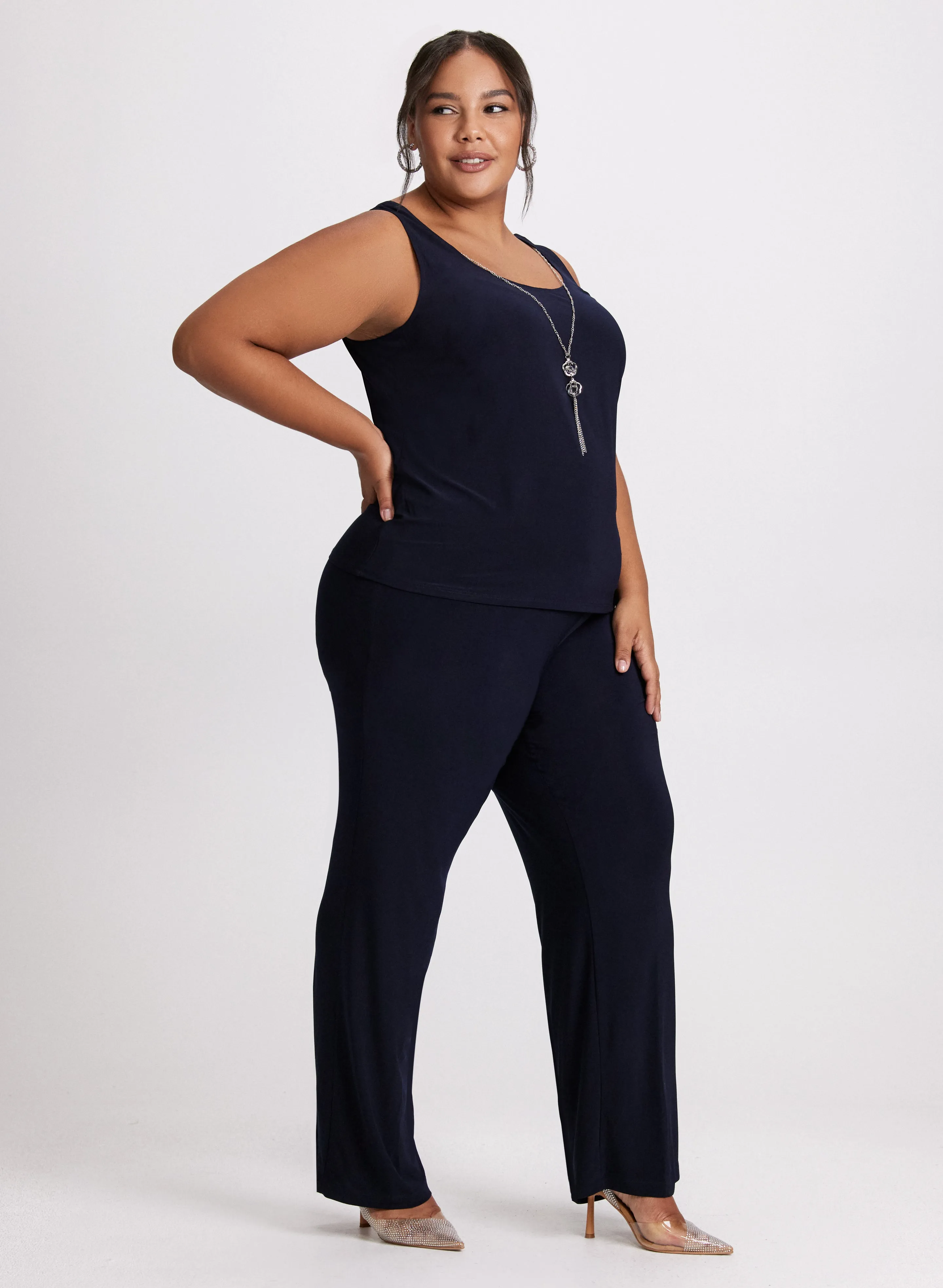 Sheer Floral Jacket, Camisole & Pant Set sold by Laura product image thumbnail 2