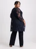 Sheer Floral Jacket, Camisole & Pant Set sold by Laura