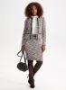 Vegan Leather Detail Bouclé Jacket sold by Laura