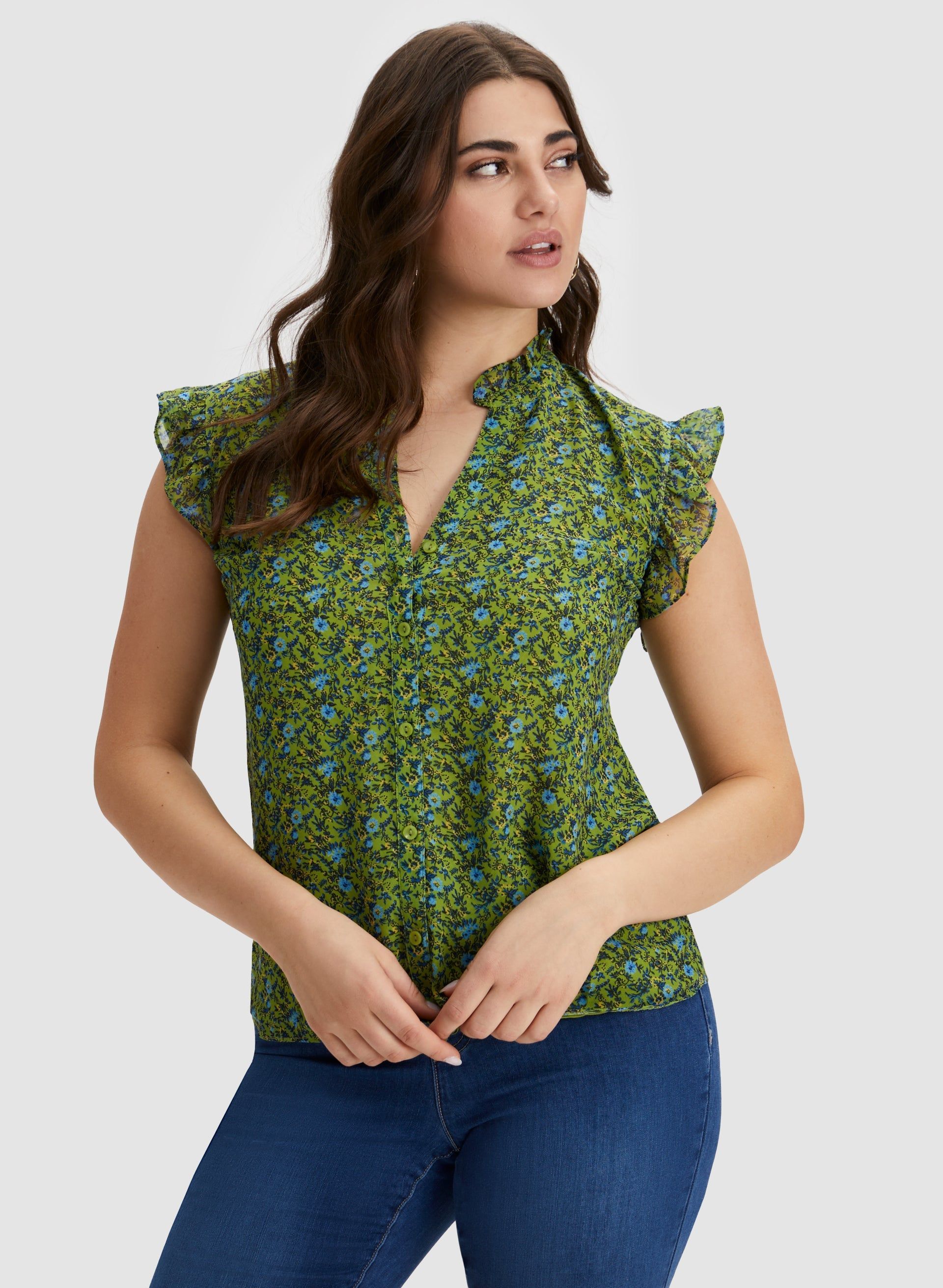 Floral Print Blouse sold by Laura