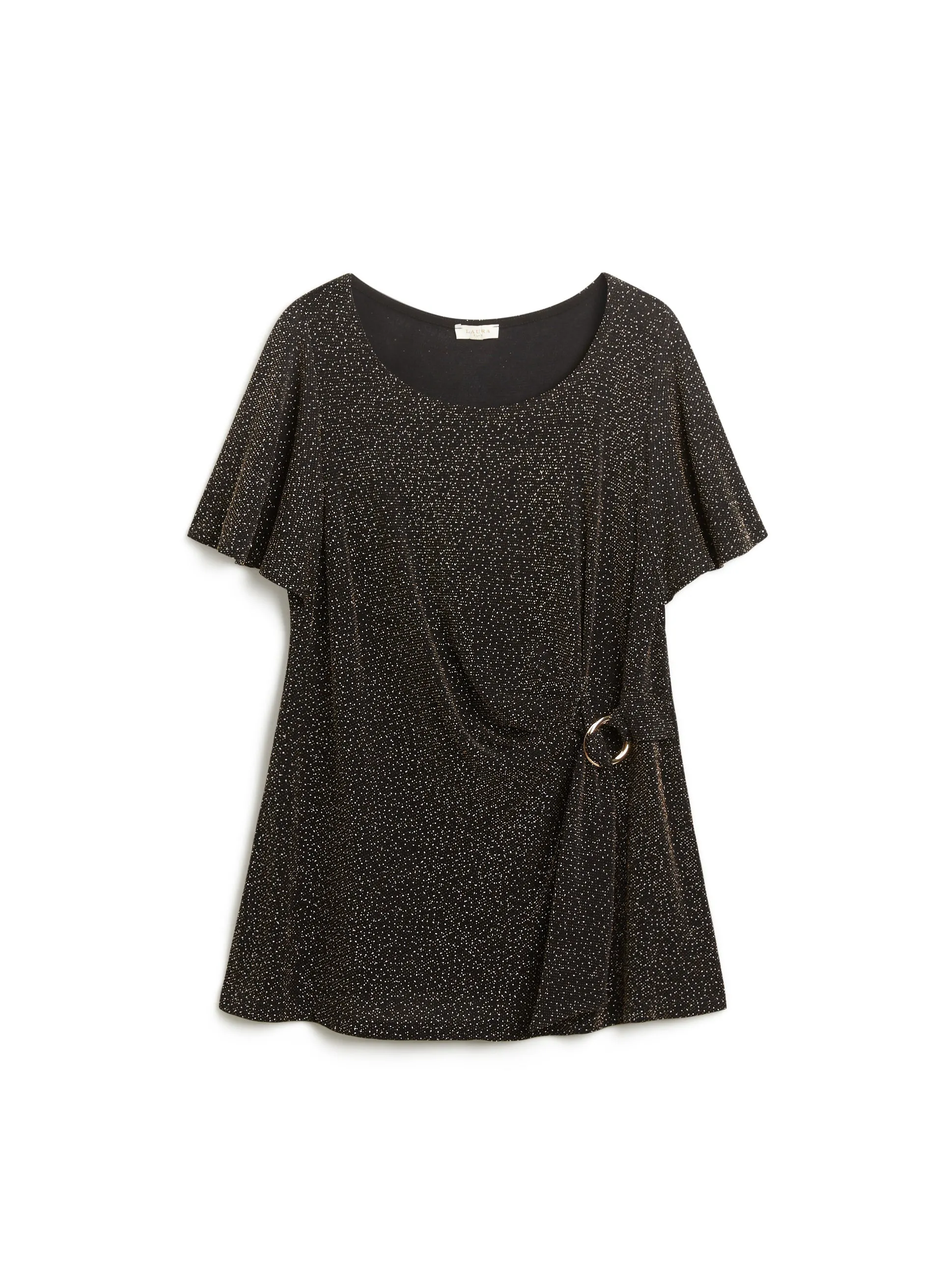 Short Sleeve Buckle Detail Top sold by Laura product image thumbnail 5