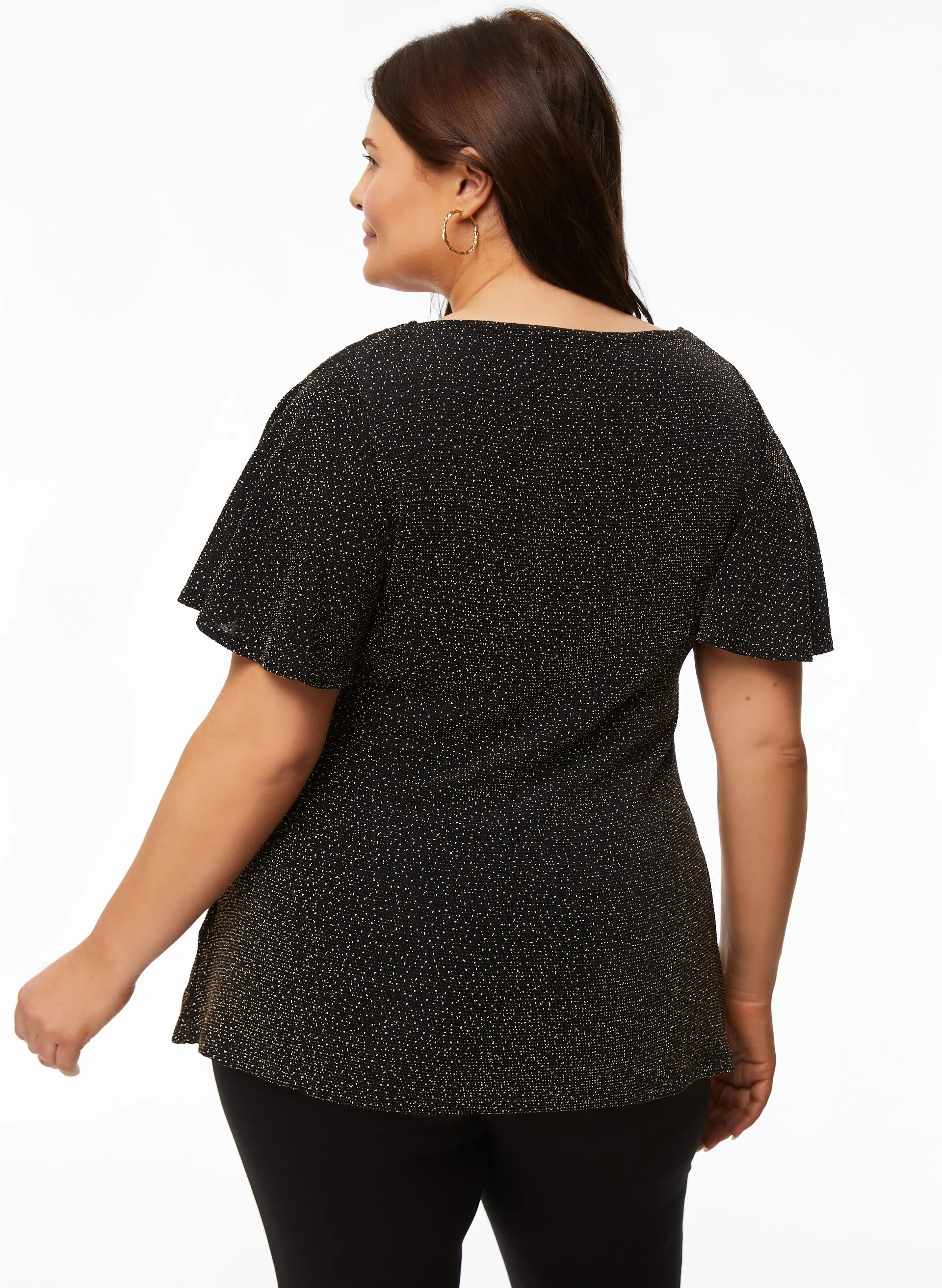 Short Sleeve Buckle Detail Top sold by Laura product image thumbnail 4