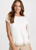 Crochet Hem T-Shirt sold by Laura
