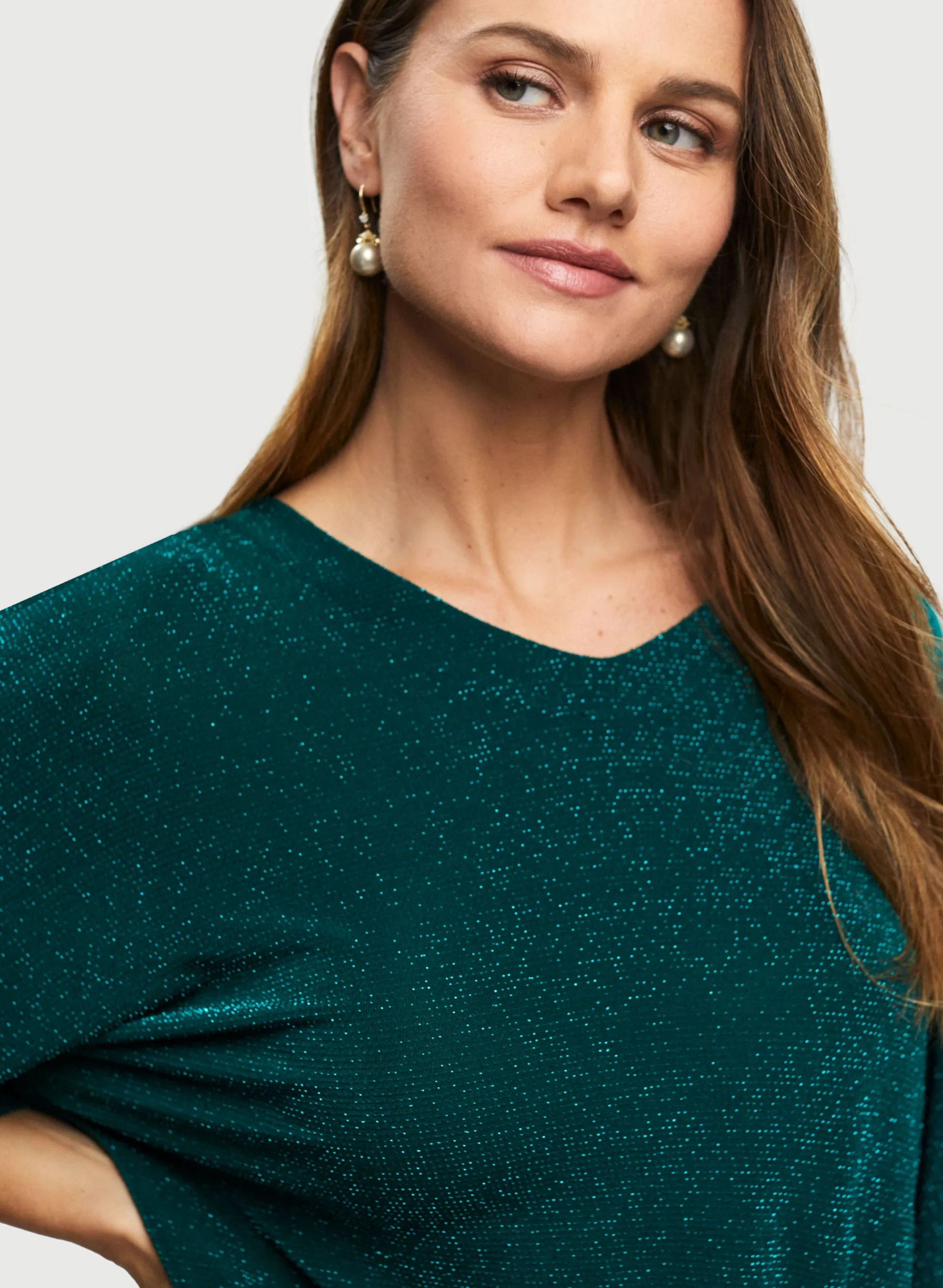 Tie Detail 3/4 Sleeve Top sold by Laura product image thumbnail 5