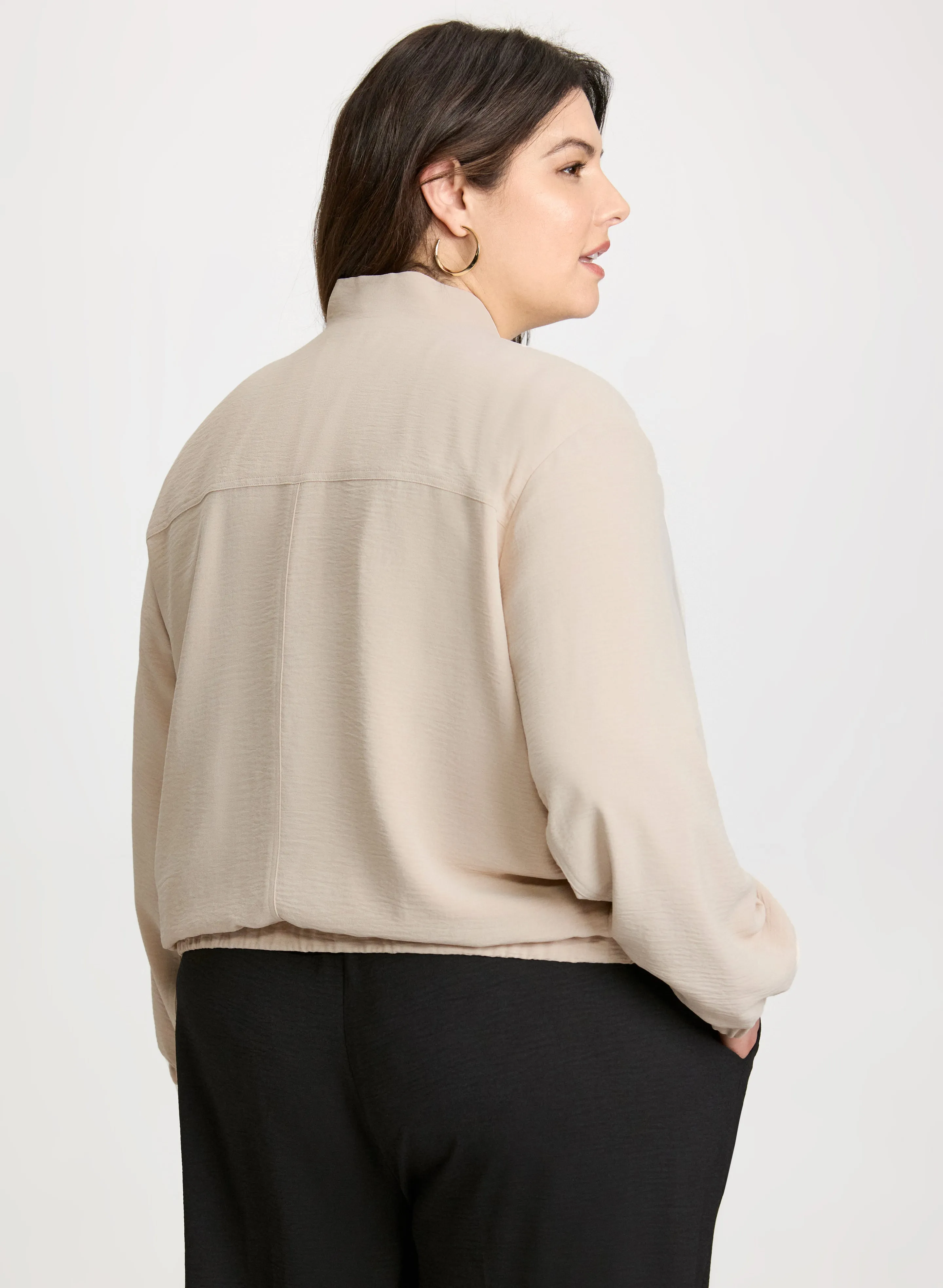 Flap Pocket Bomber Jacket sold by Laura product image thumbnail 2