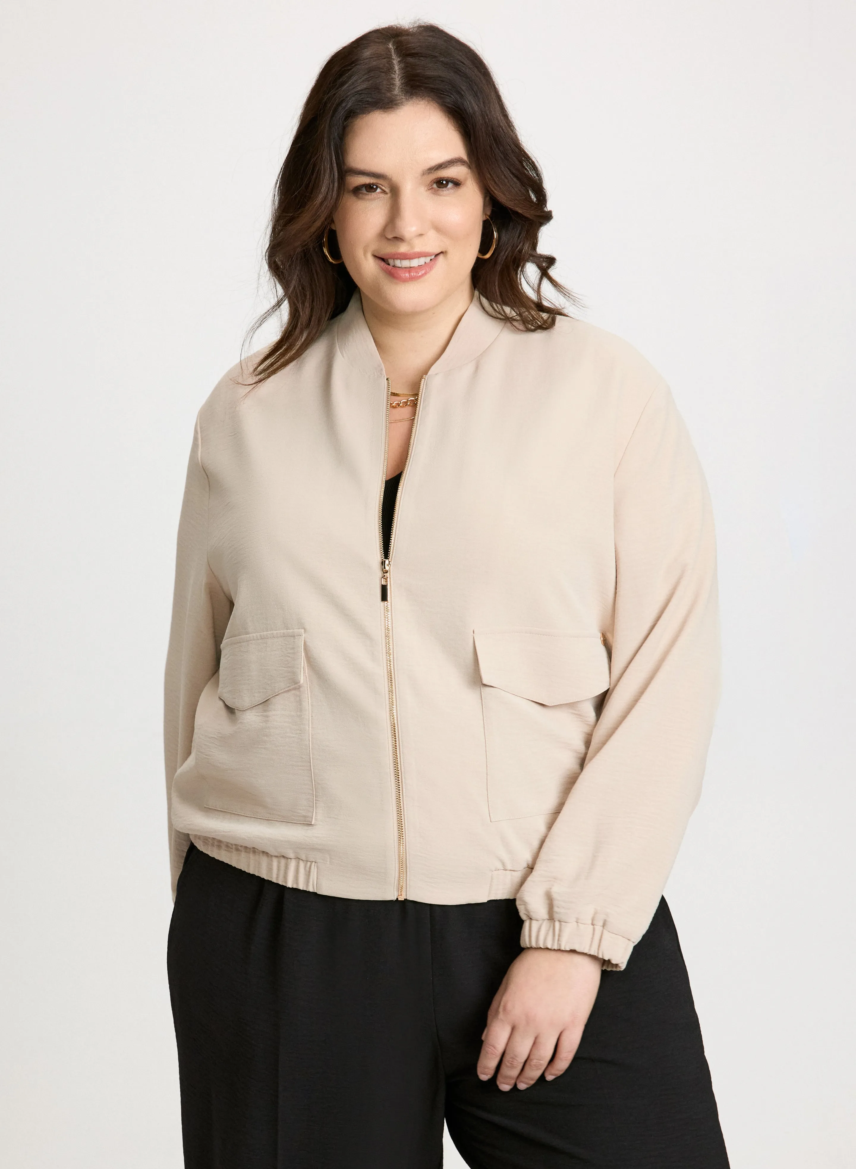 Flap Pocket Bomber Jacket sold by Laura product image thumbnail 4