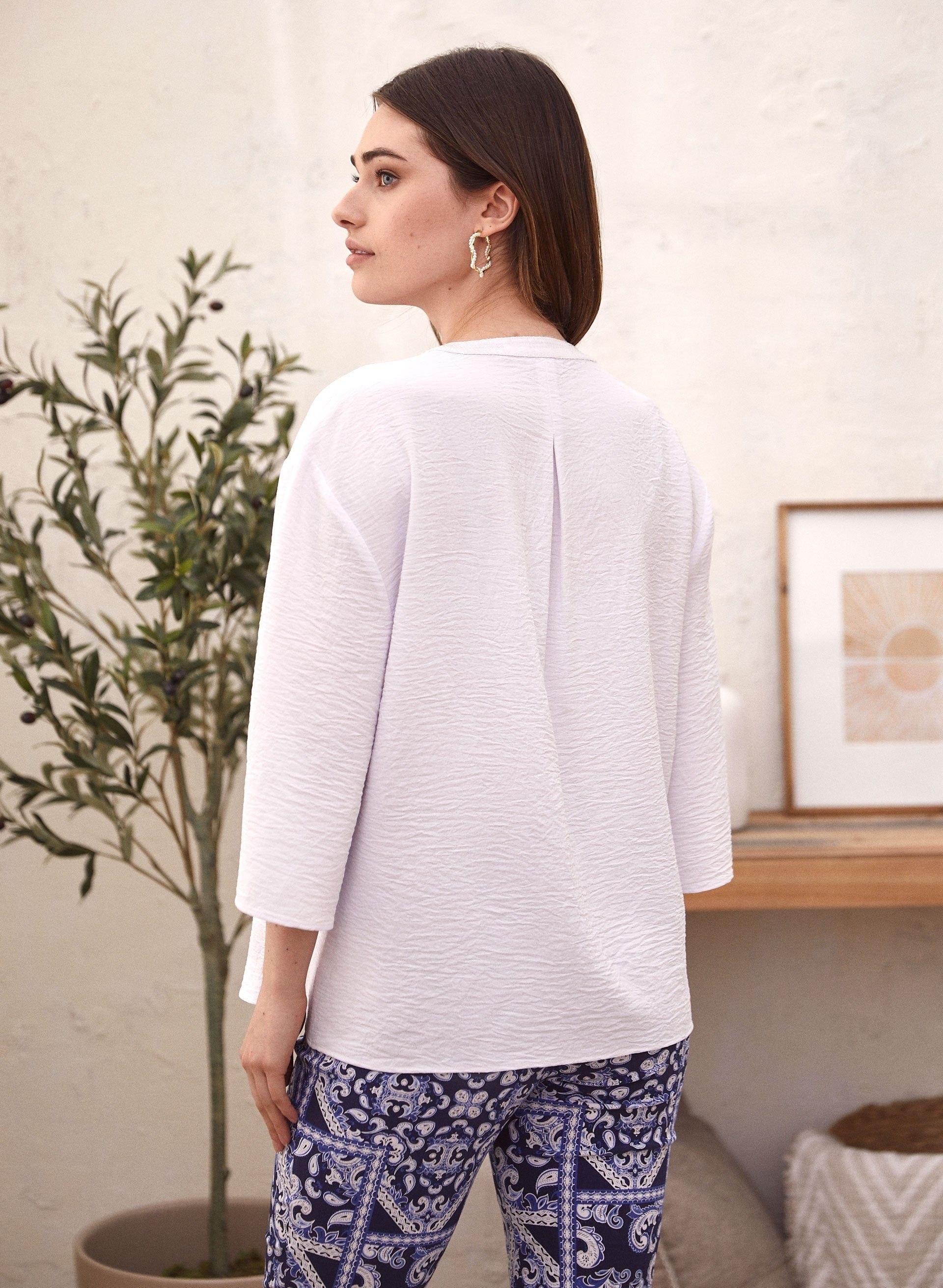 Sequin Detail V-Neck Blouse sold by Laura product image thumbnail 3