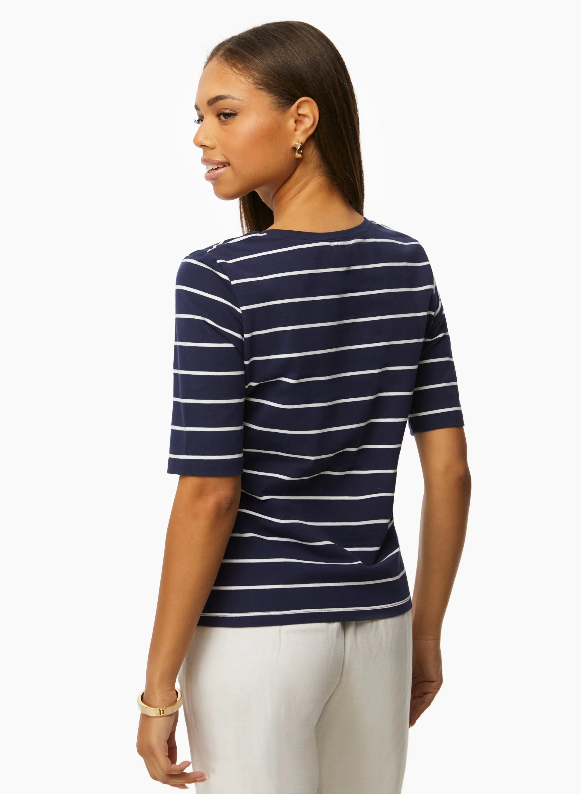 Stripe Print Tee sold by Laura product image thumbnail 2