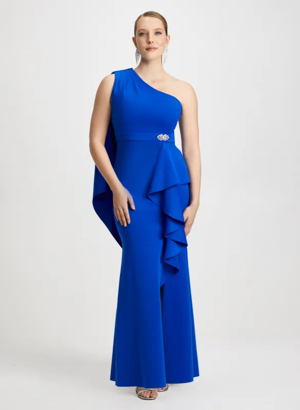 Asymmetric Scarf Dress sold by Laura