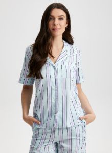 Printed Pyjama Shirt and Shorts Set sold by Laura
