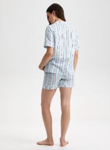 Printed Pyjama Shirt and Shorts Set sold by Laura