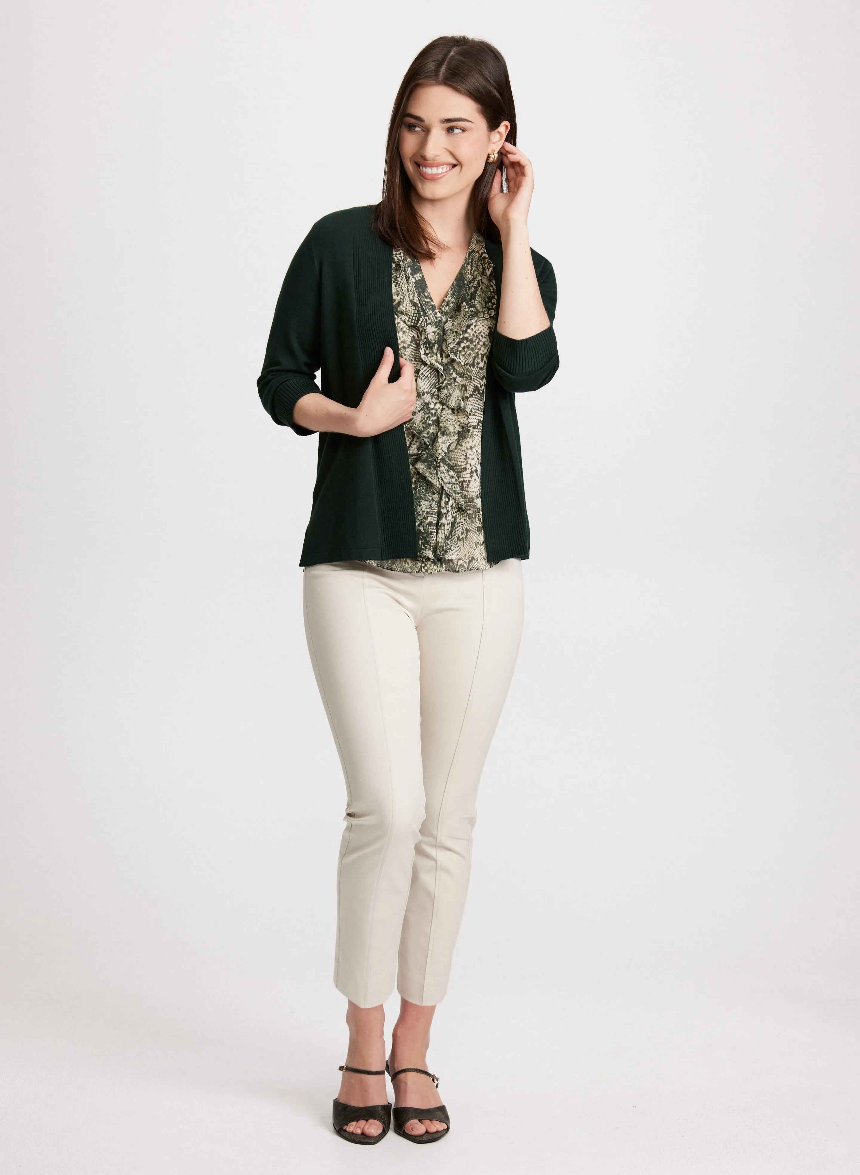 Pointelle Stitch Cardigan sold by Laura product image thumbnail 3