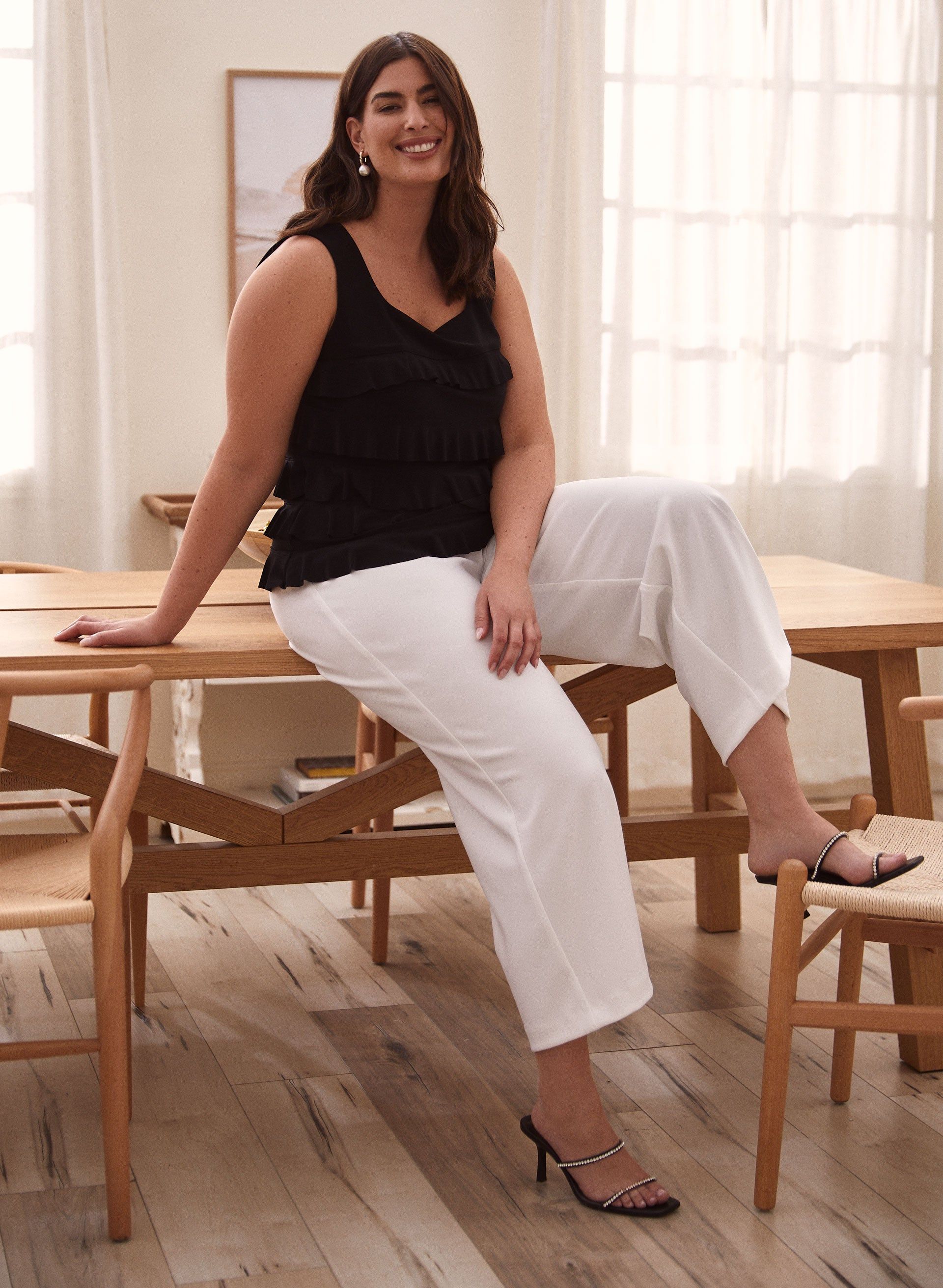 Joseph Ribkoff - Sleeveless Ruffle Top sold by Laura product image thumbnail 3