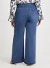 Button Detail Wide Leg Jeans sold by Laura