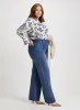 Button Detail Wide Leg Jeans sold by Laura