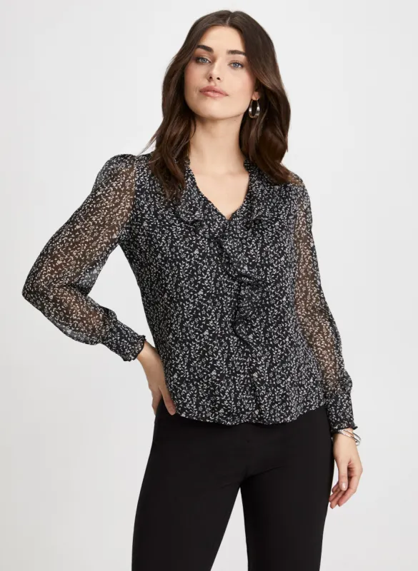 Leaf Print Blouse sold by Laura