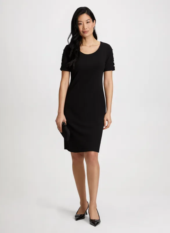 Studded Short Sleeve Dress sold by Laura