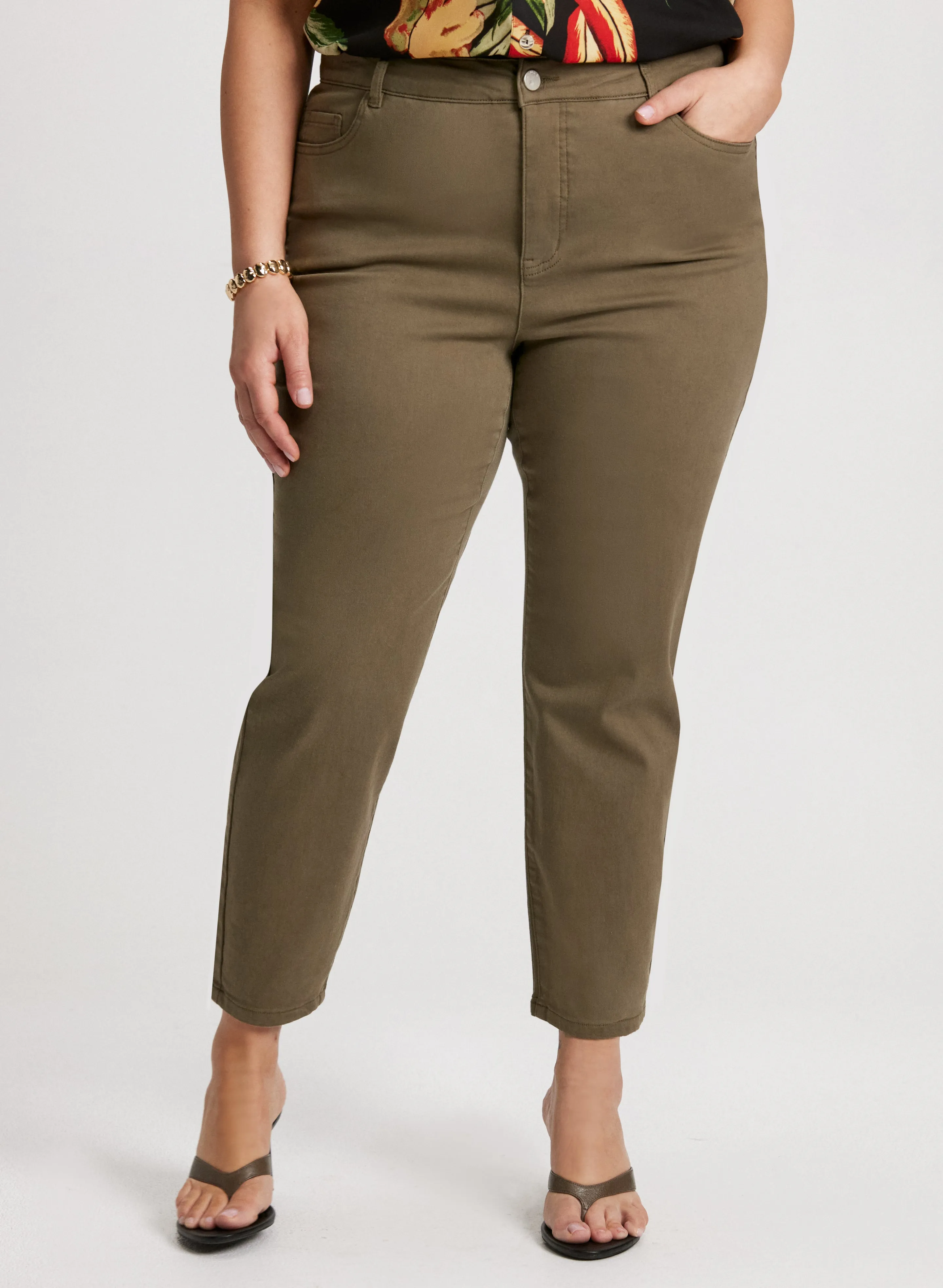 High Rise Slim Leg Jeans sold by Laura