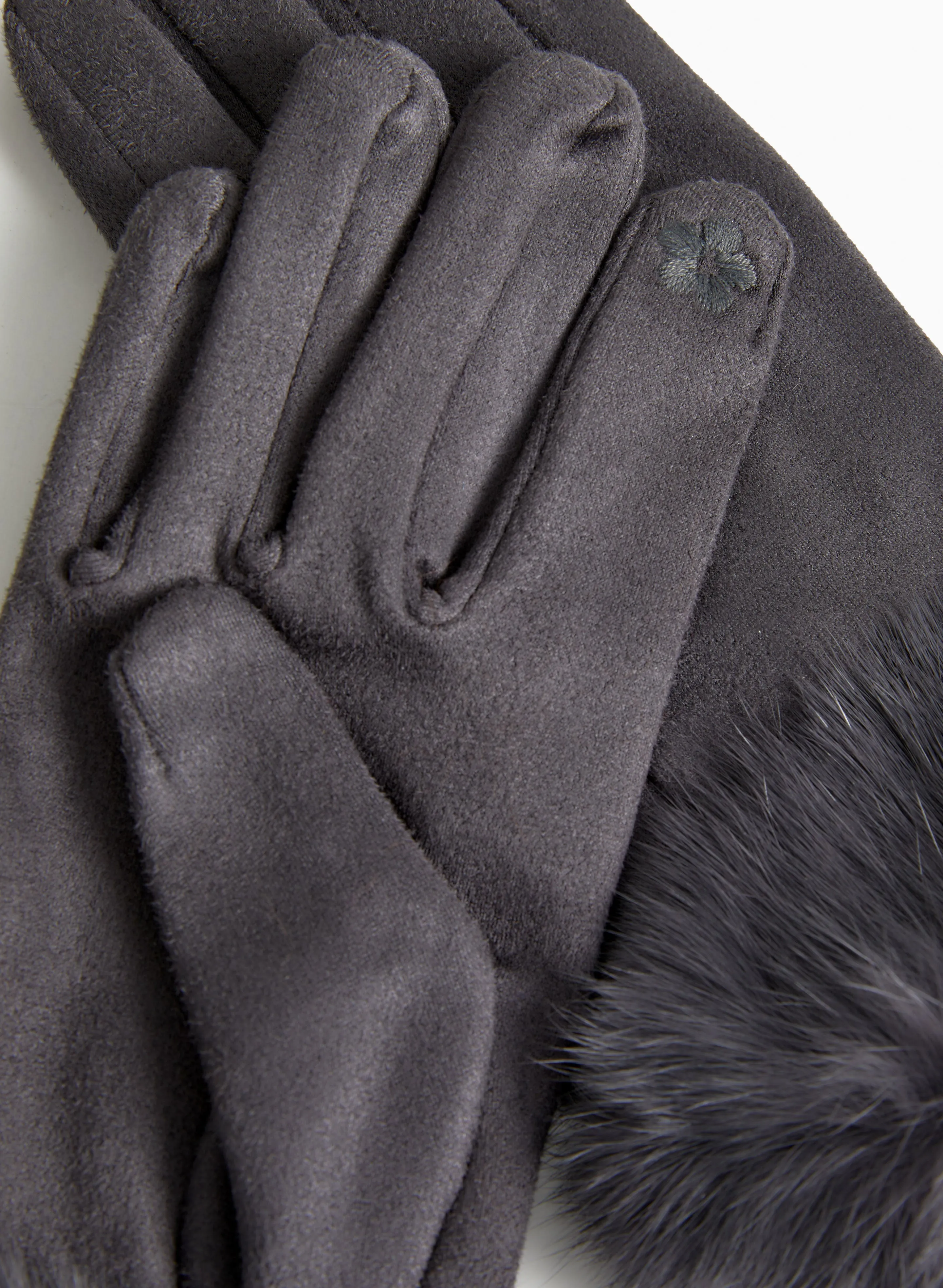 Genuine Fur Cuff Gloves sold by Laura product image thumbnail 2