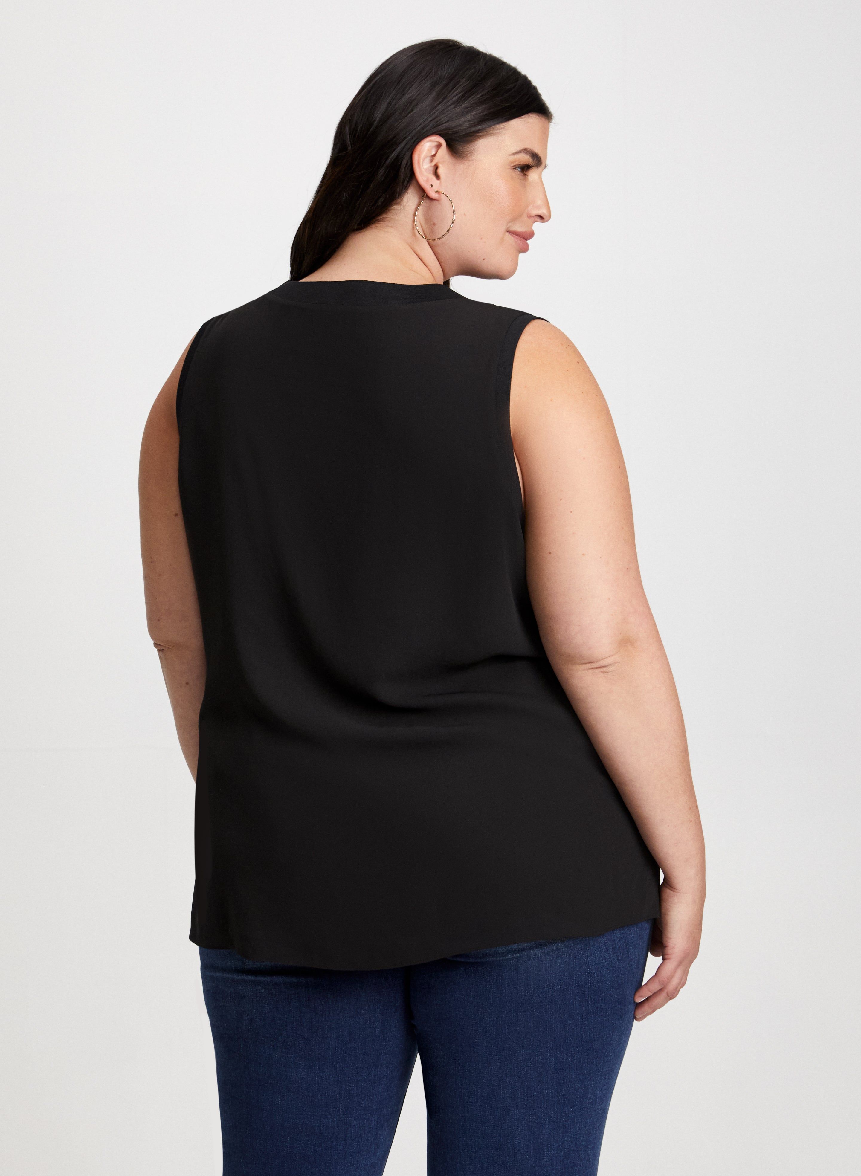 Sleeveless V-Neck Blouse sold by Laura product image thumbnail 4