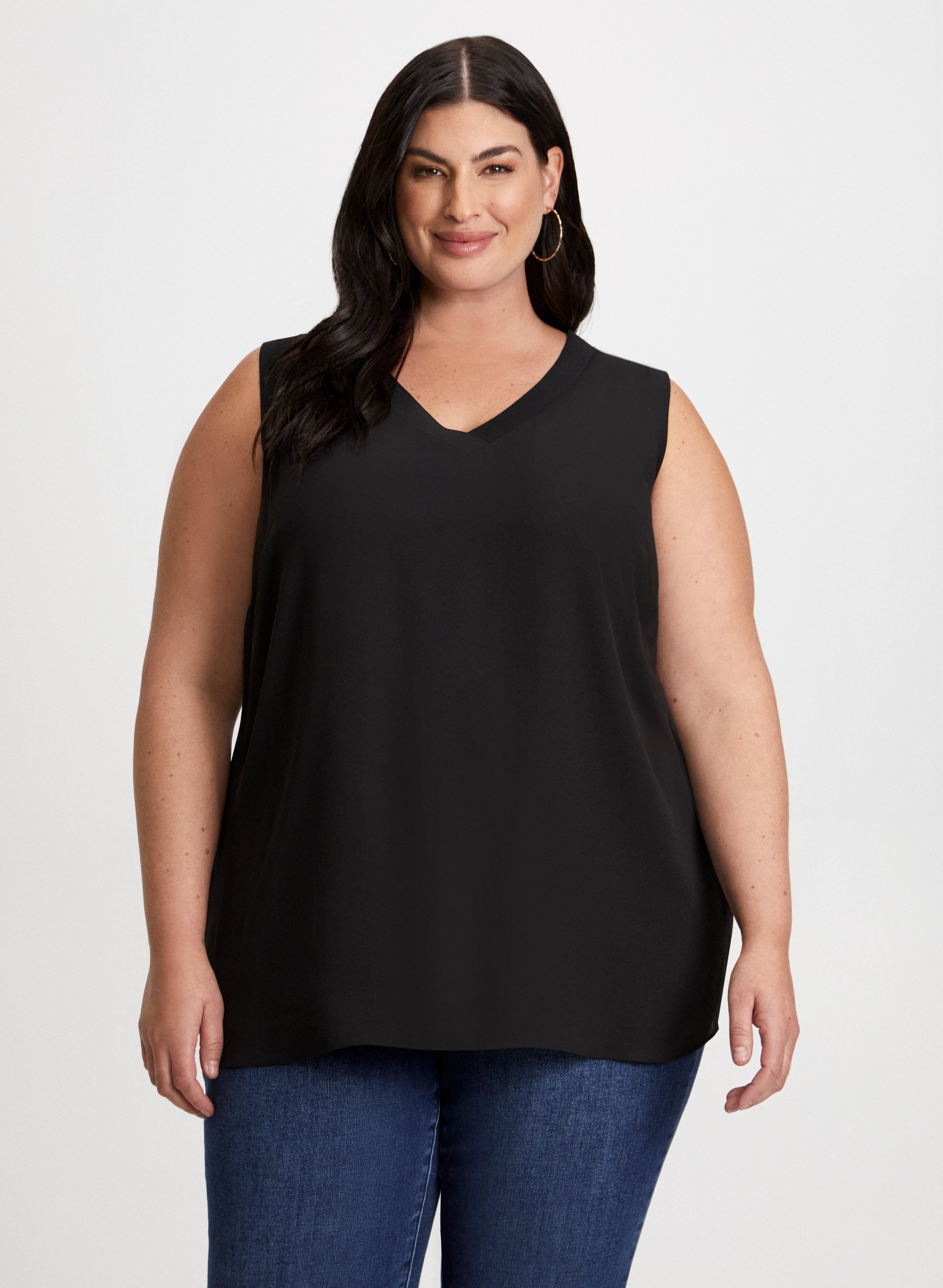 Sleeveless V-Neck Blouse sold by Laura