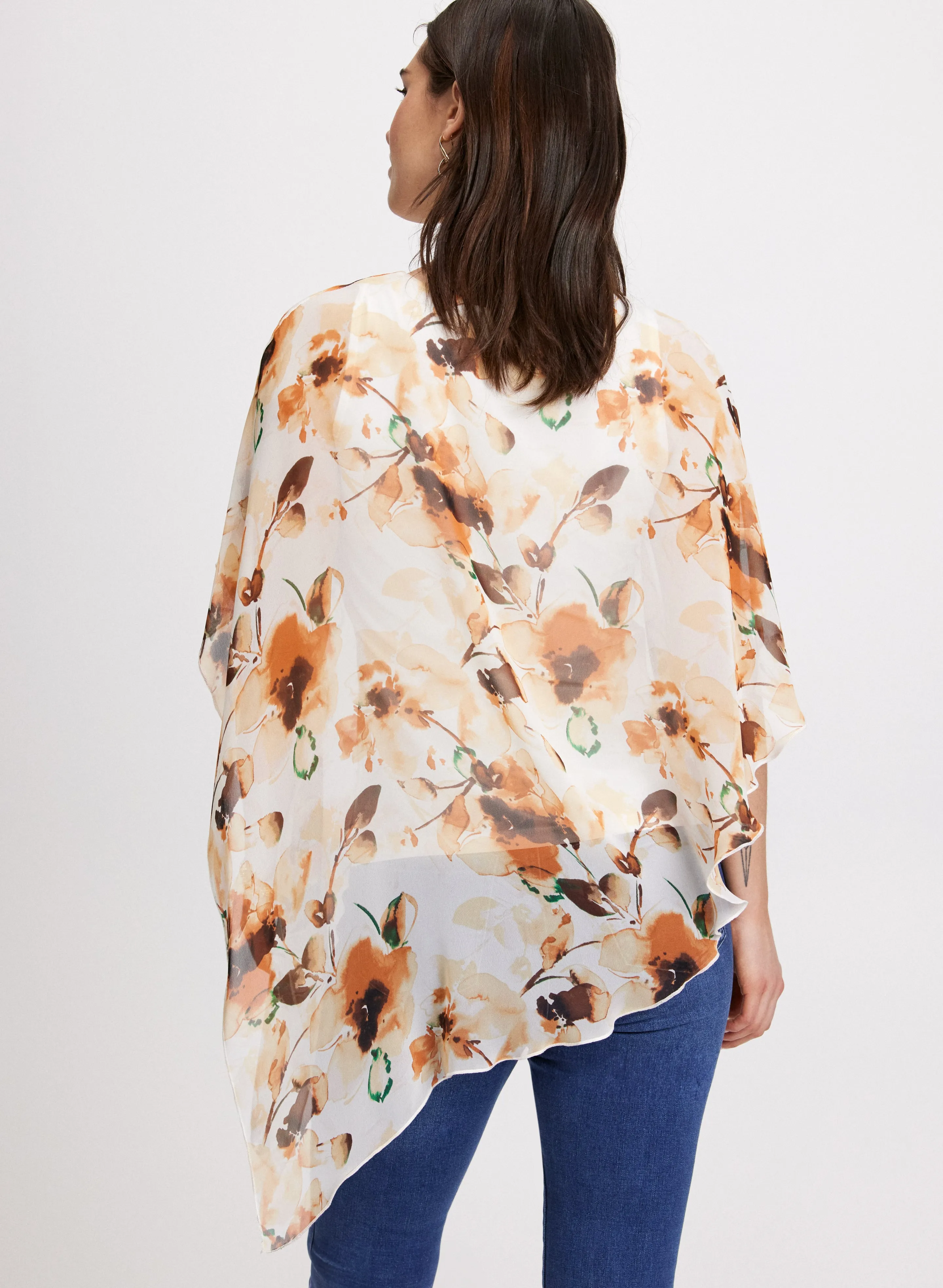 Asymmetric Chiffon Poncho Blouse sold by Laura product image thumbnail 4