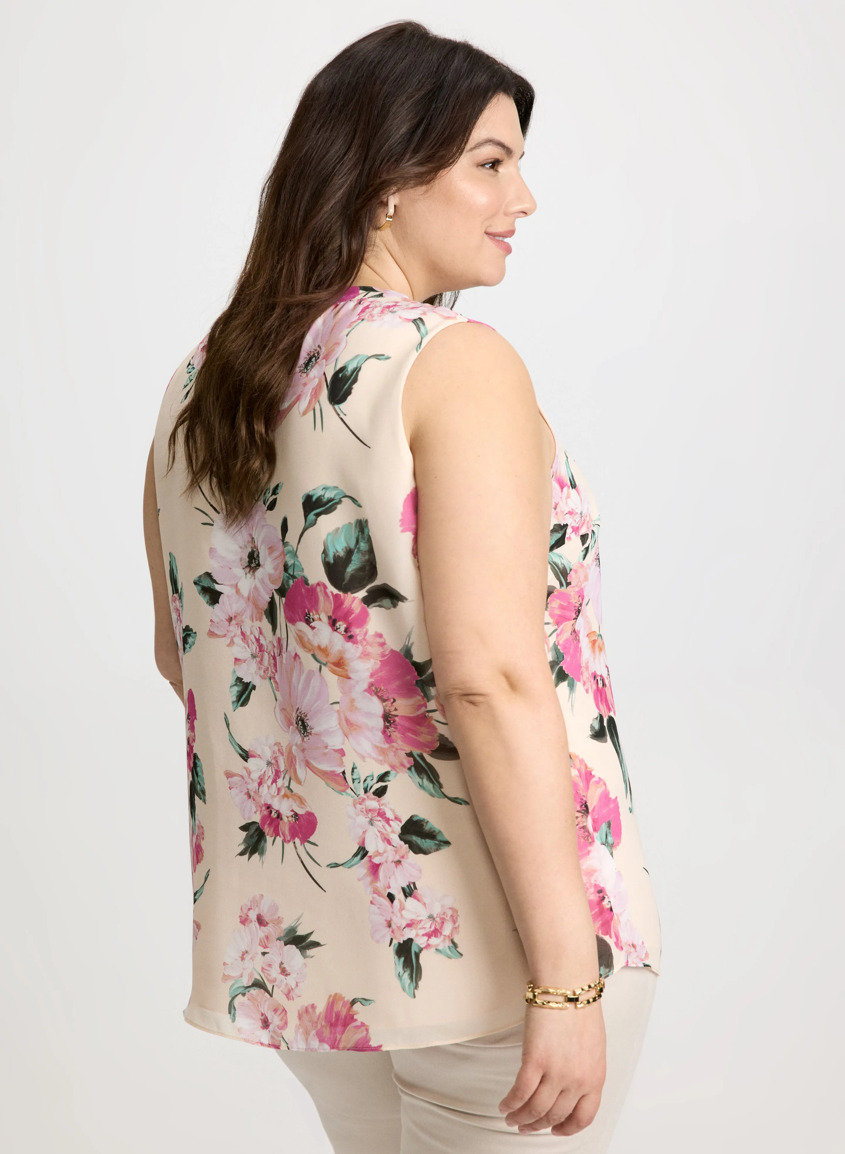 Ruffle Front Floral Blouse sold by Laura product image thumbnail 4