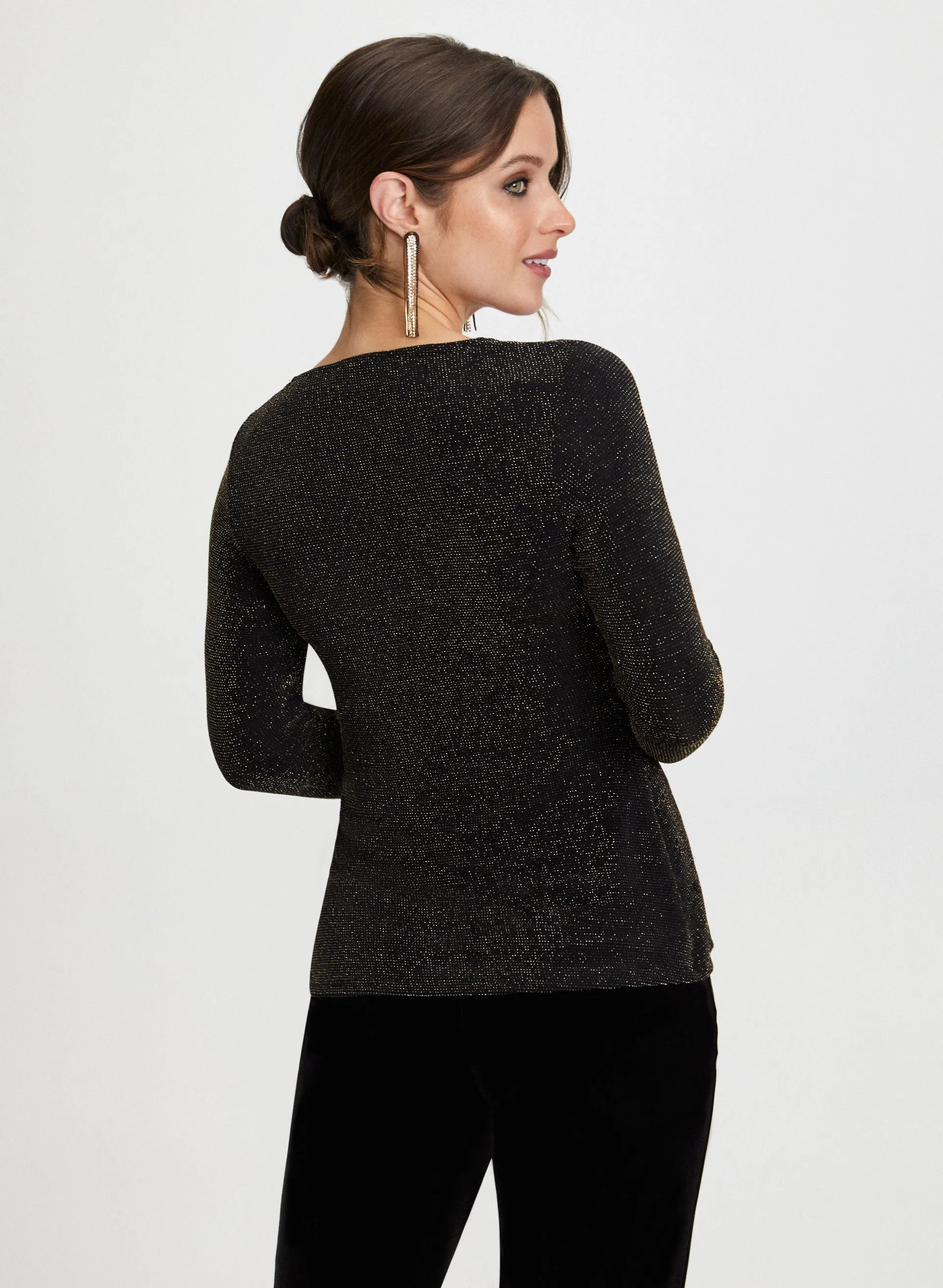 Metallic Sash Detail Top sold by Laura product image thumbnail 4