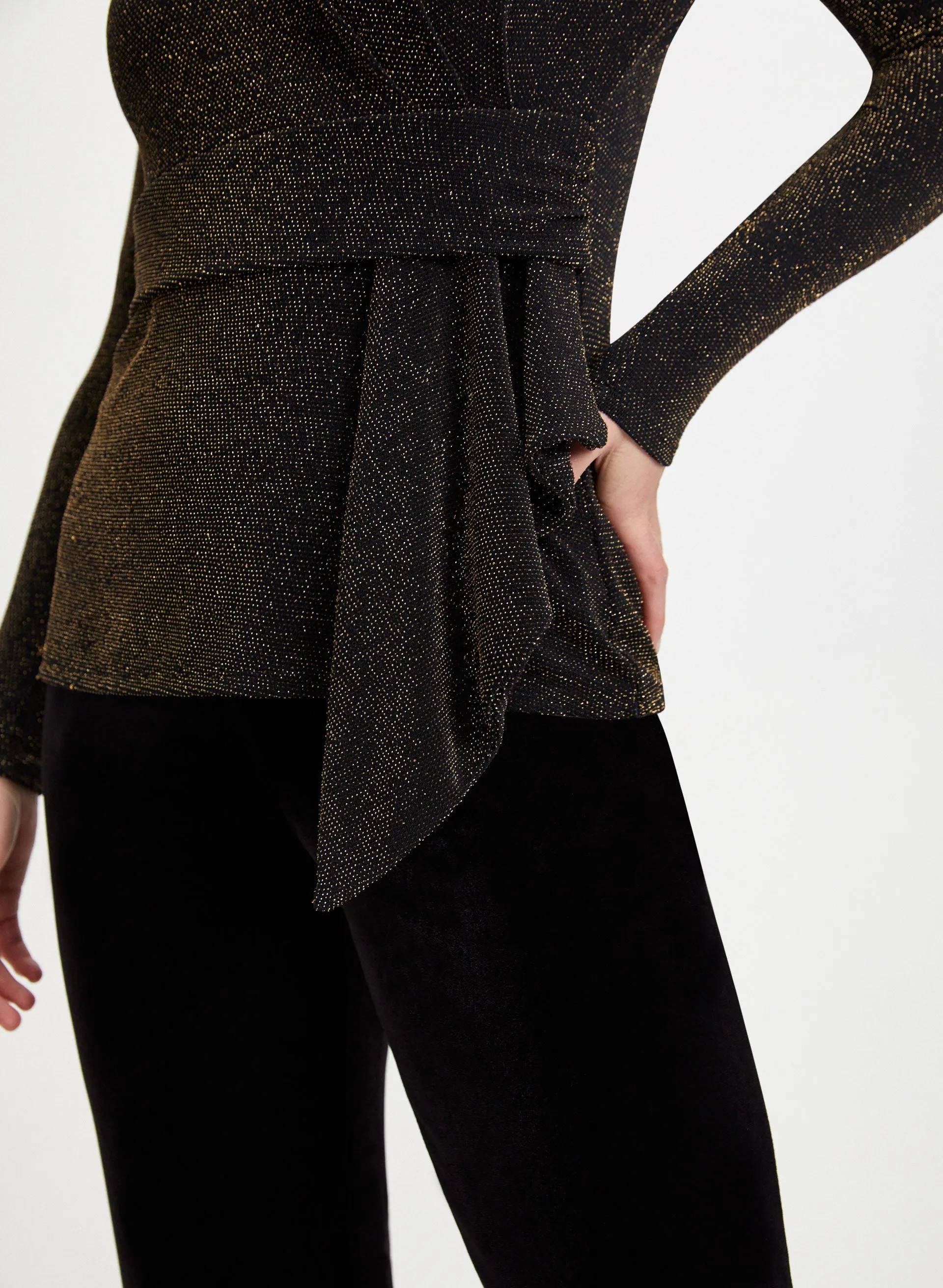 Metallic Sash Detail Top sold by Laura product image thumbnail 5