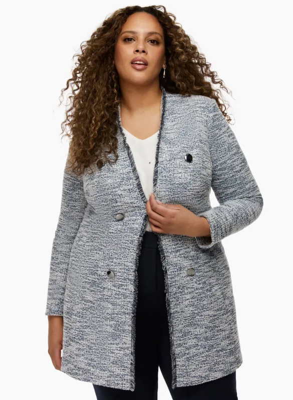 Bouclé Redingote Jacket sold by Laura