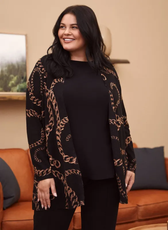 Chain Print Cardigan sold by Laura