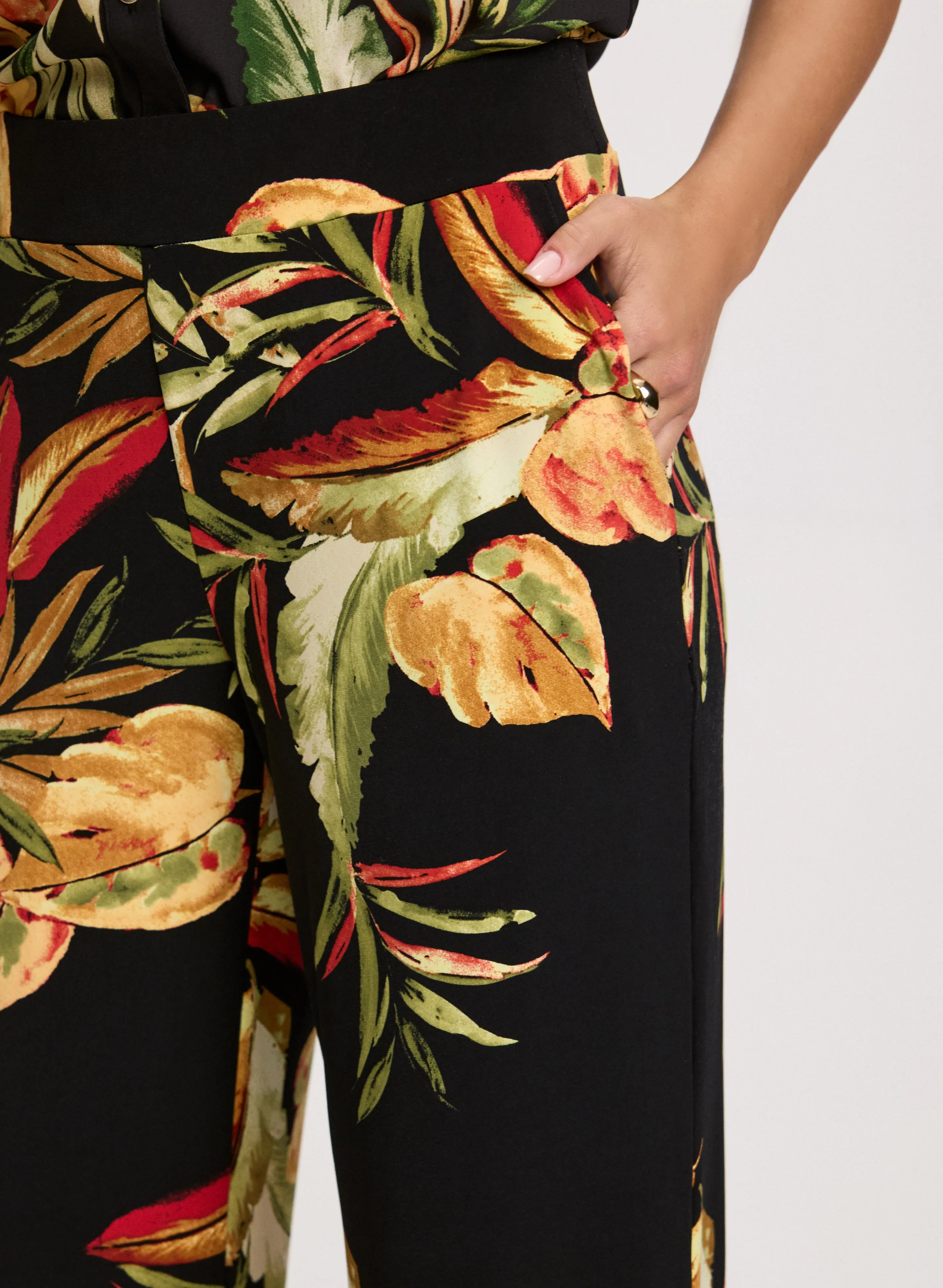 Tropical Pull-On Wide Leg Pants sold by Laura product image thumbnail 4