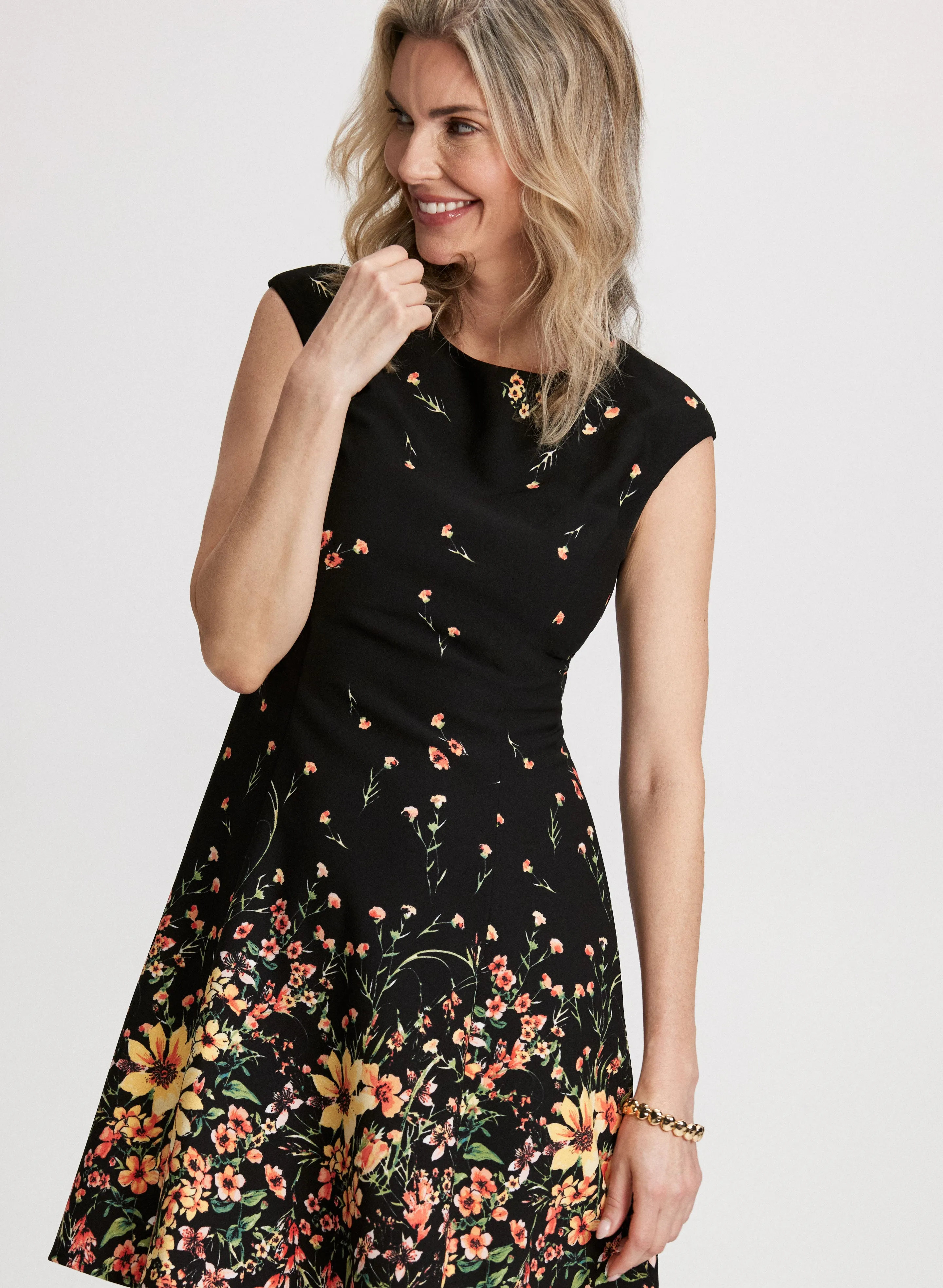 Gradient Floral Print Dress sold by Laura product image thumbnail 4